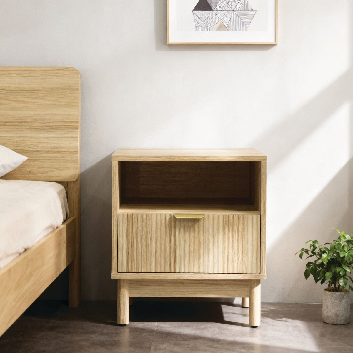 Canvas Winkler Side Table, Oak