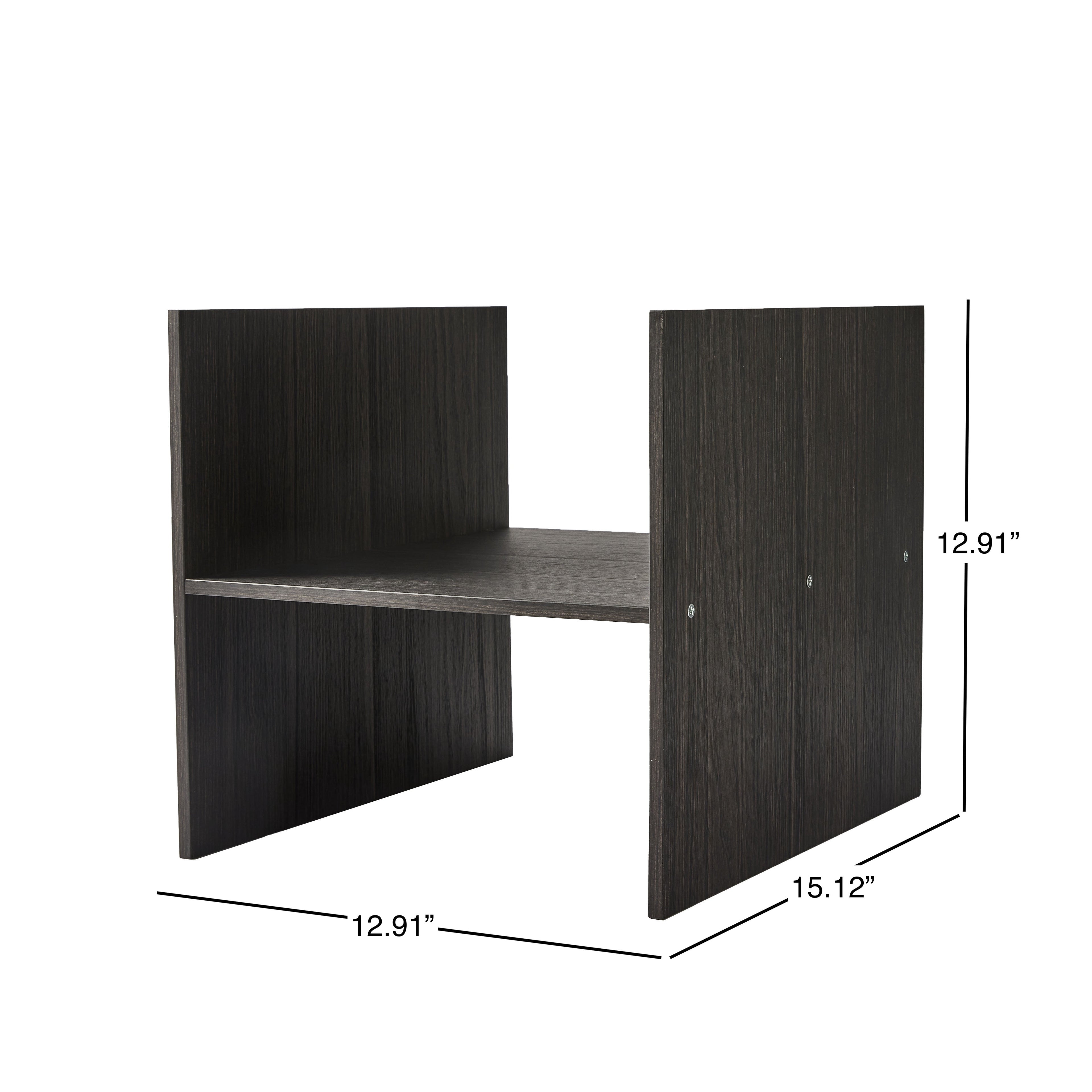 Better Homes &amp; Gardens H Shelf Insert for Cube Organizers, Tobacco Oak