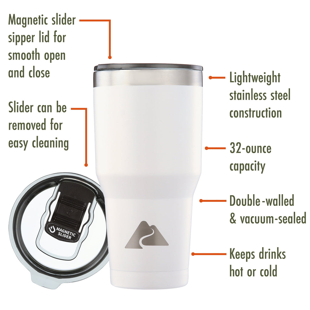 Ozark Trail 32 oz Stainless Steel Insulated Tumbler, Black