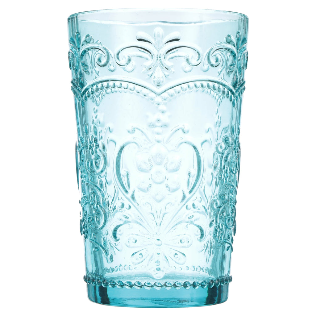 Amelia Pink 15.22-Ounce Glass Tumblers, Set of 4