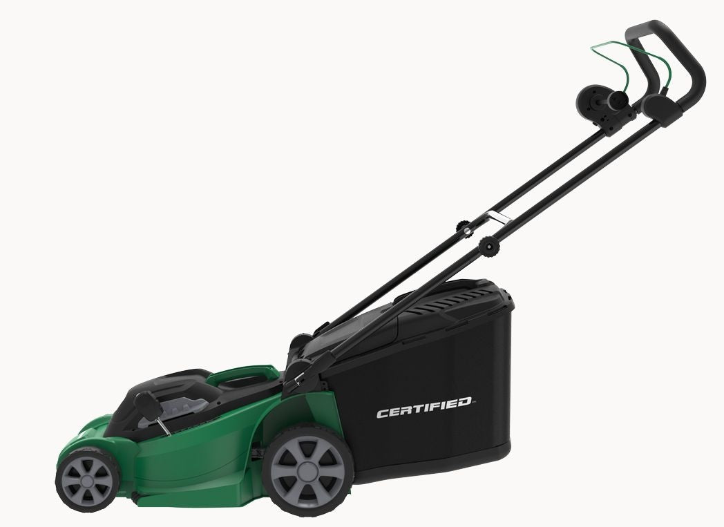 Certified 10A Electric Push Lawn Mower, 14-in Deck