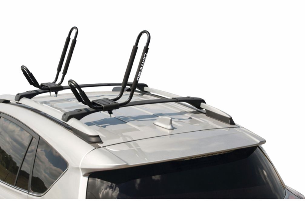 Certified Universal J-Rack Rooftop Mount Kayak Carrier, 2 Kayak Storage Capacity, Black