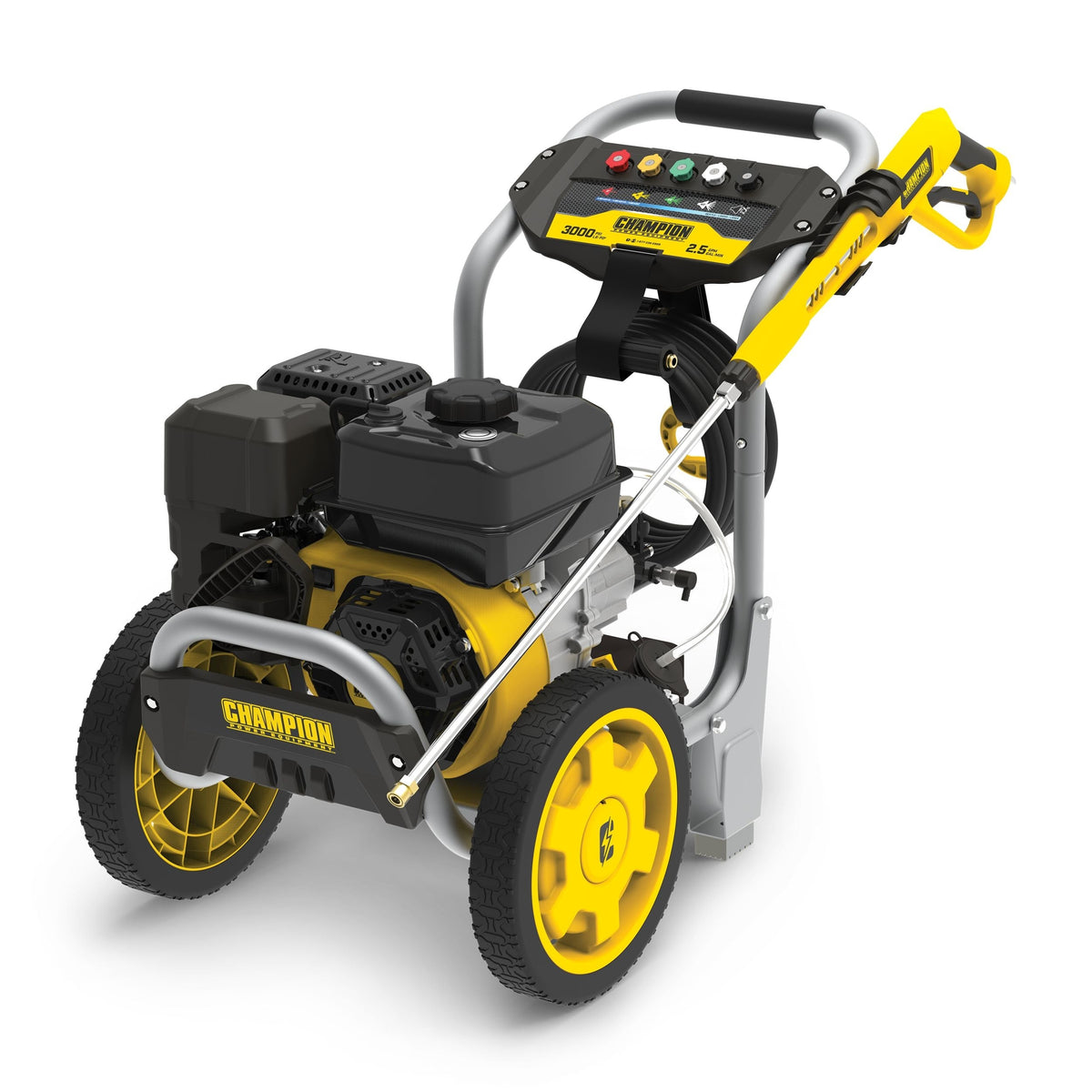 Champion Power Equipment 3000 PSI 2.5 GPM 196cc Engine Cold Water Wheeled Gas Pressure Washer