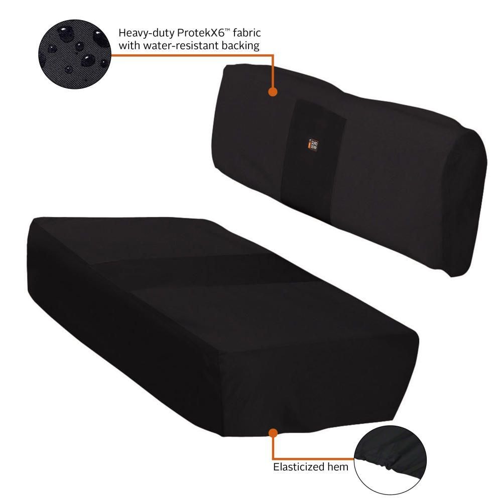 Classic Accessories QuadGear UTV Bench Seat Cover, Fits Kawasaki Mule (2015 Models & Older), Black