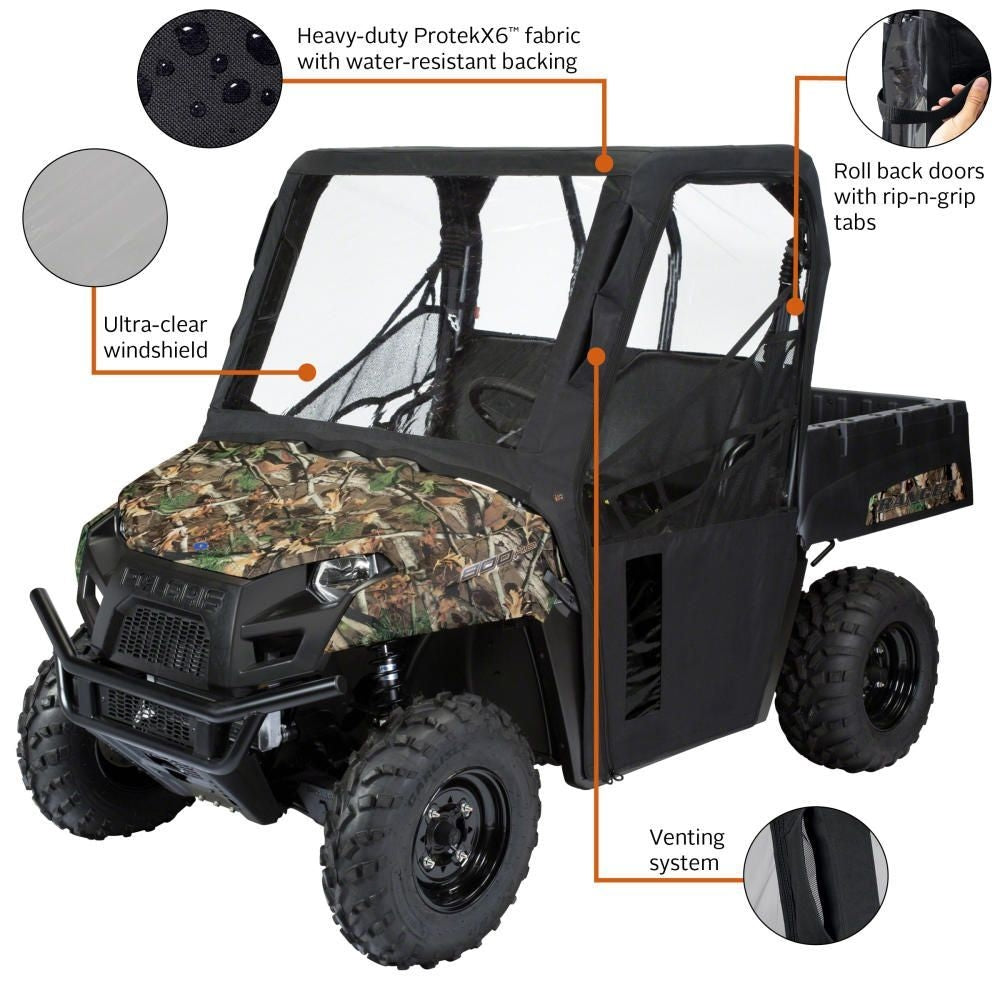 Classic Accessories UTV Cabin Enclosure, Teryx, Black