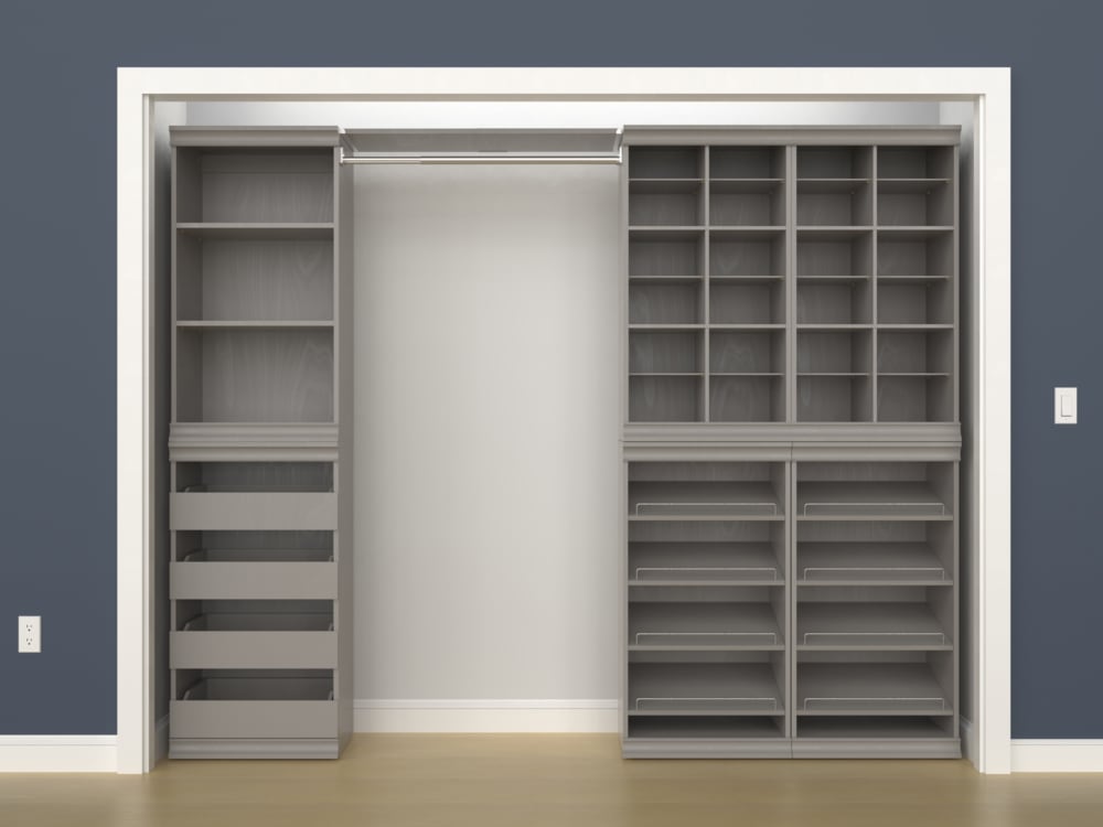 ClosetMaid Modular Stackable Closet Storage Shelf Unit, Taupe
