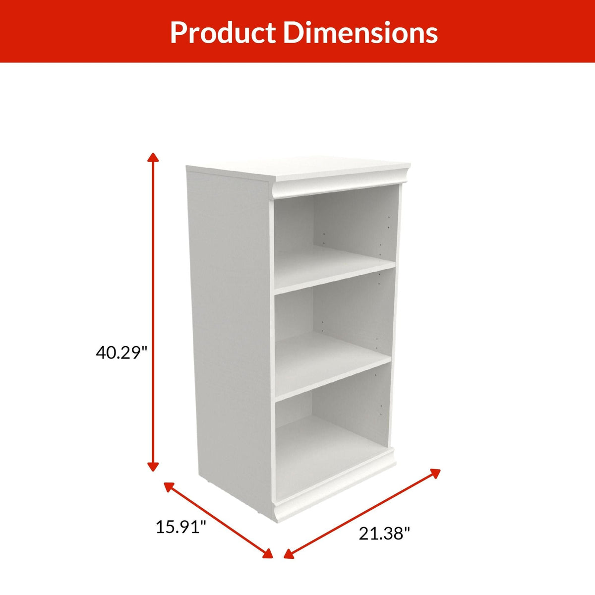 ClosetMaid Modular Stackable Closet Storage Shelf Unit, White