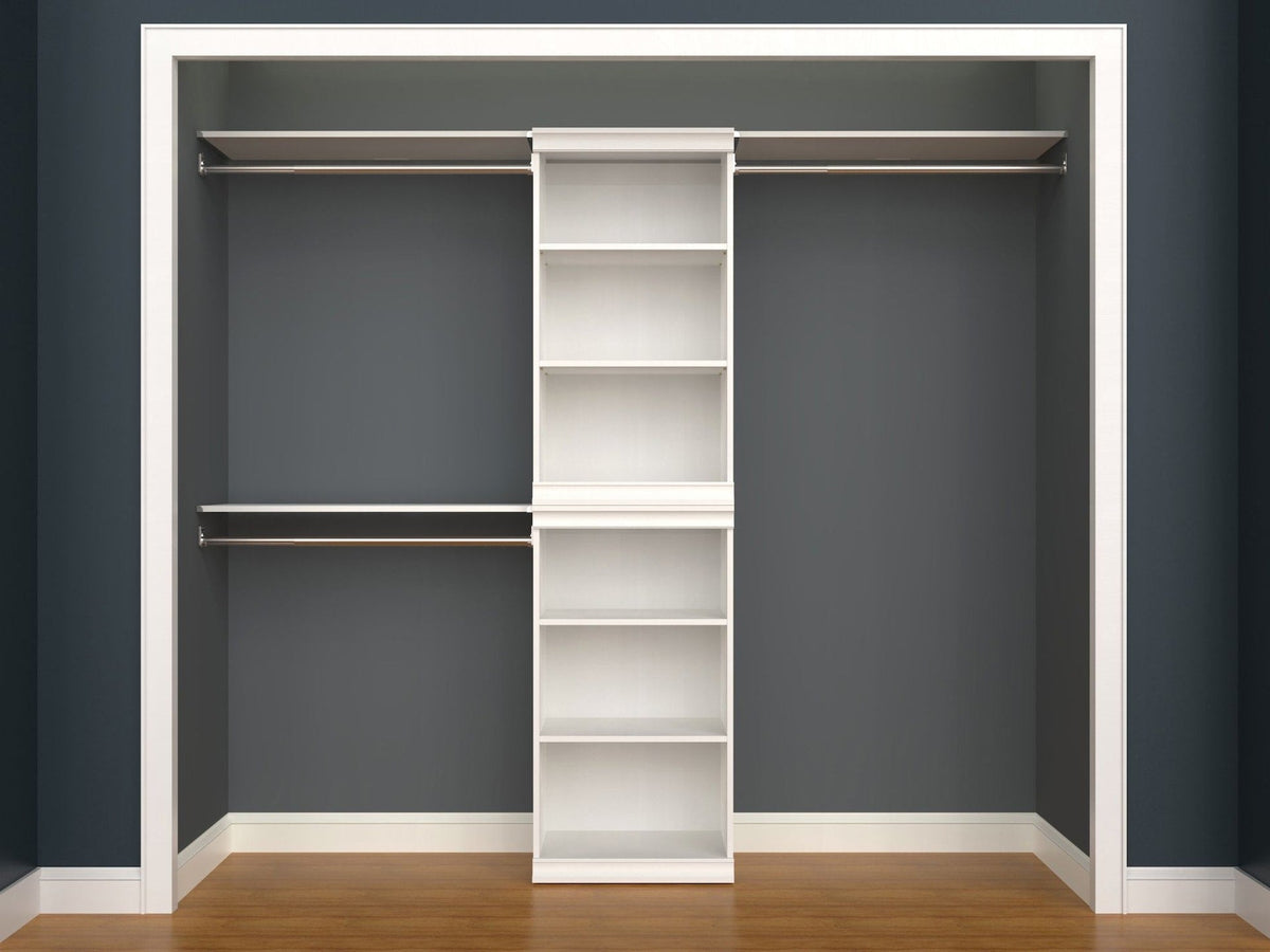 ClosetMaid Modular Stackable Closet Storage Shelf Unit, White