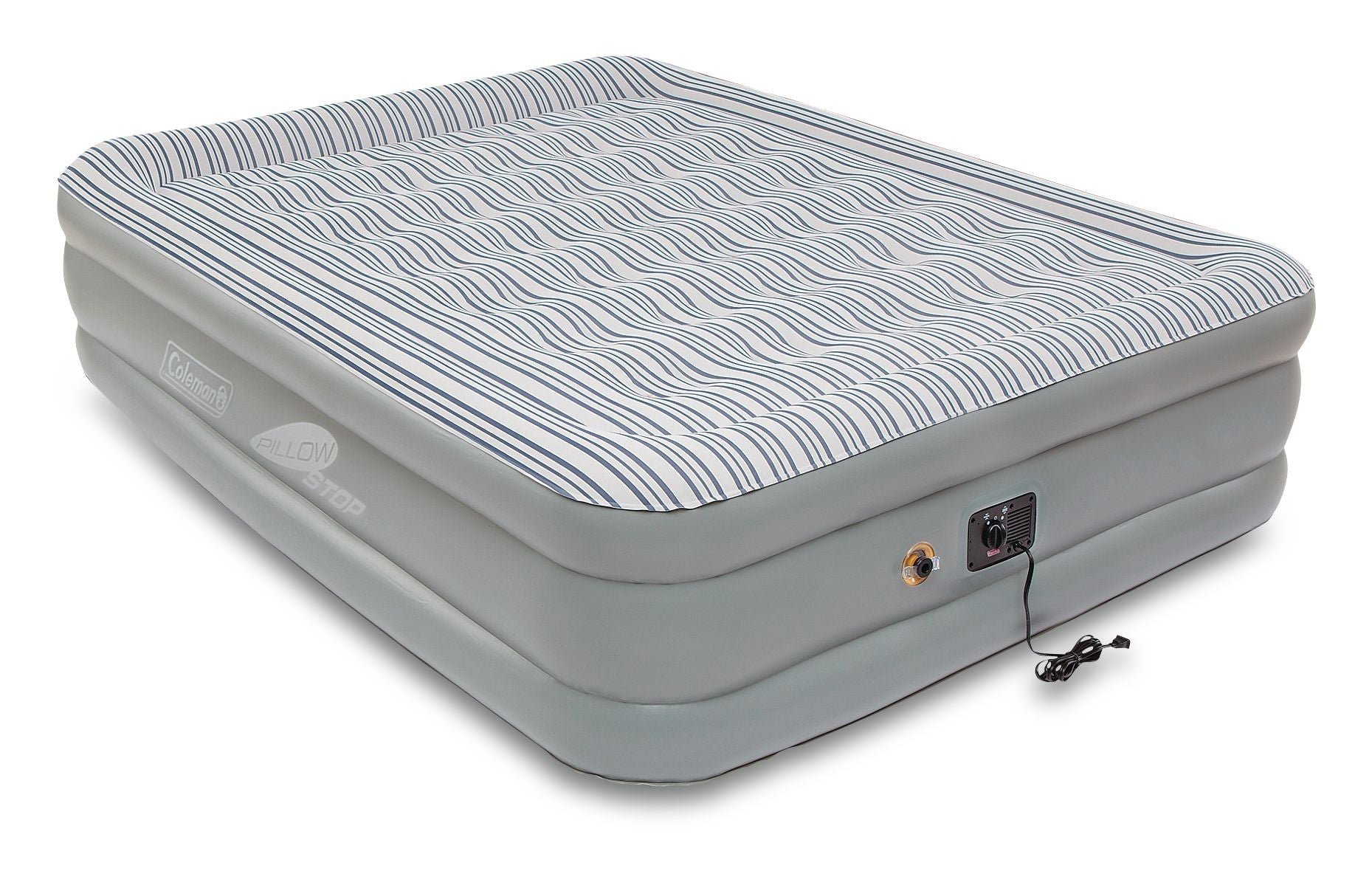 Coleman Queen SupportRest Elite Double-High Inflatable Air Mattress/Airbed with Built-In 120V Pump, Woods Outdoor Collapsible Folding Utility...