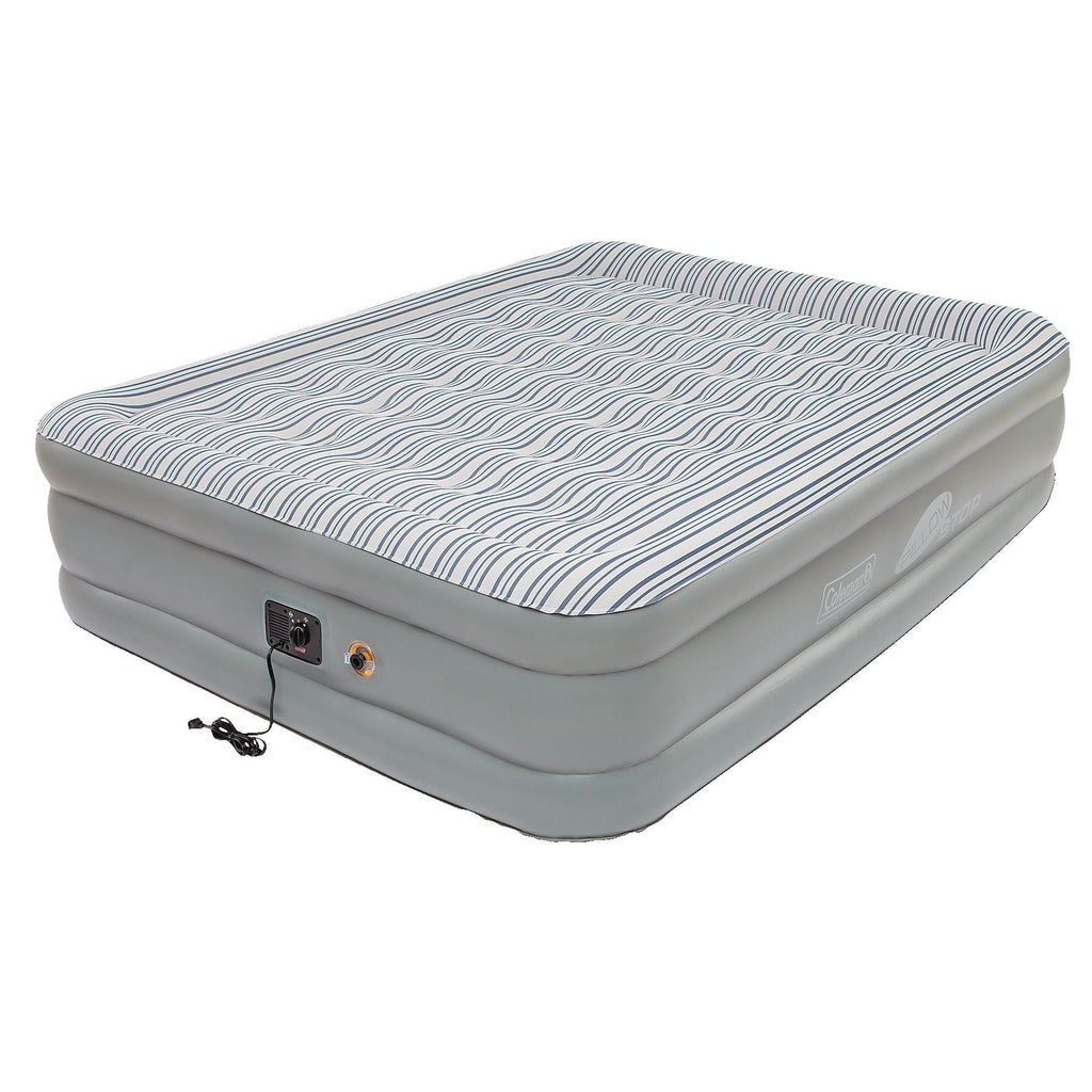 Coleman Queen SupportRest Elite Double-High Inflatable Air Mattress/Airbed with Built-In 120V Pump, Woods Outdoor Collapsible Folding Utility...