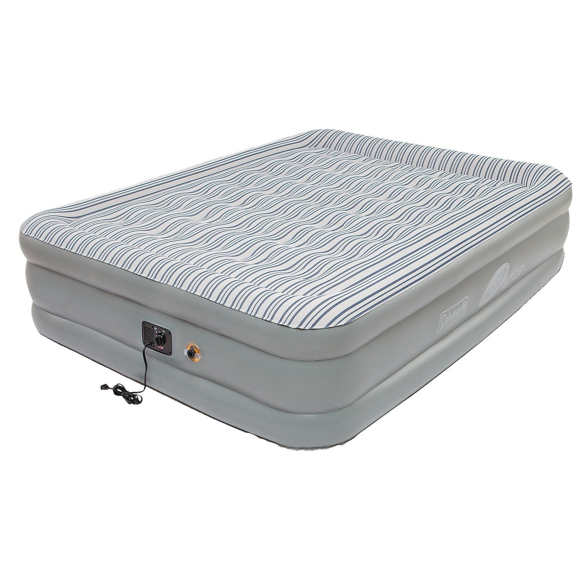 Coleman Queen SupportRest Elite Double-High Inflatable Air Mattress/Airbed with Built-In 120V Pump, Woods Outdoor Collapsible Folding Utility...