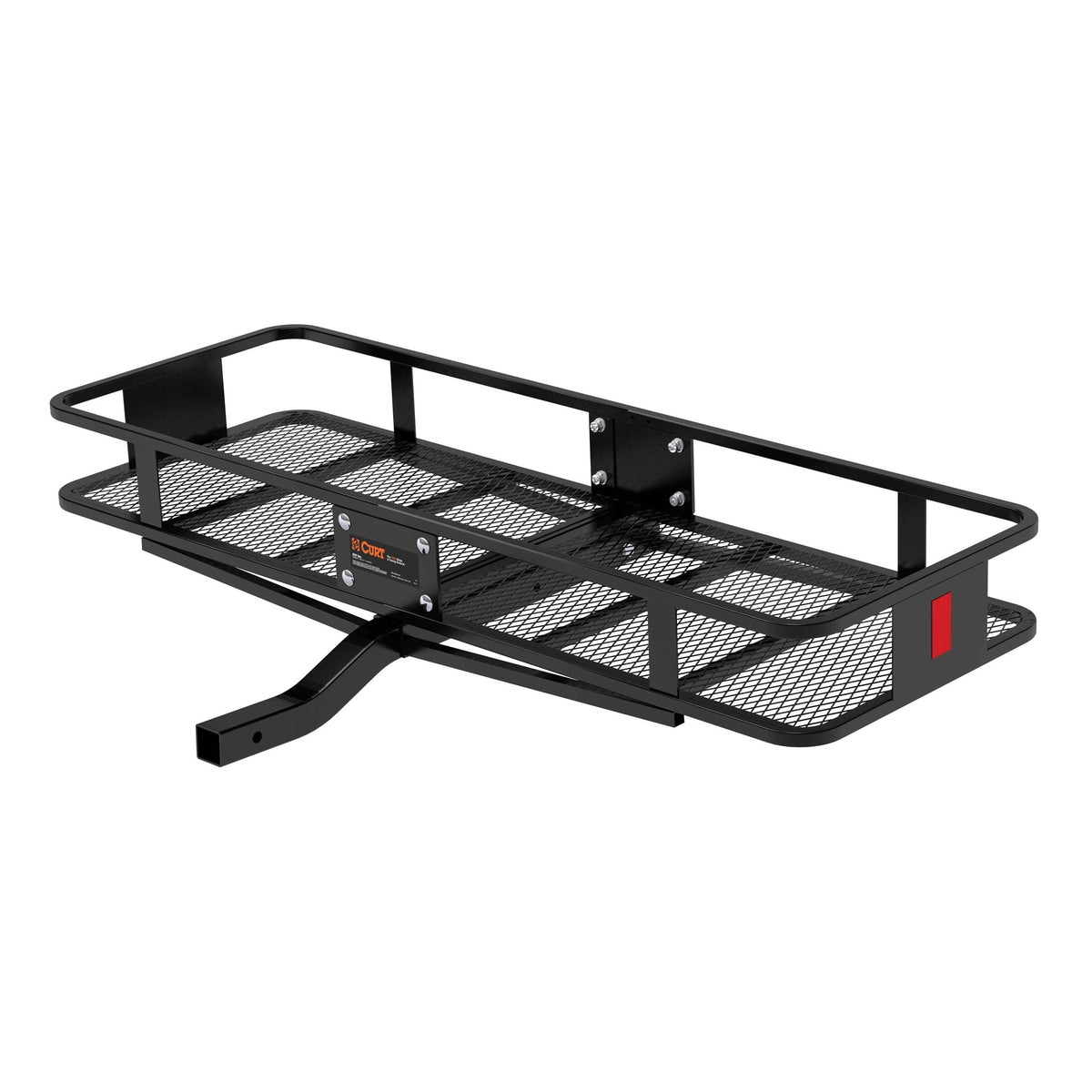 CURT 18150 60 x 20-Inch Basket Hitch Cargo Carrier, 500 lbs Capacity, Black Steel, 2-In Fixed Shank