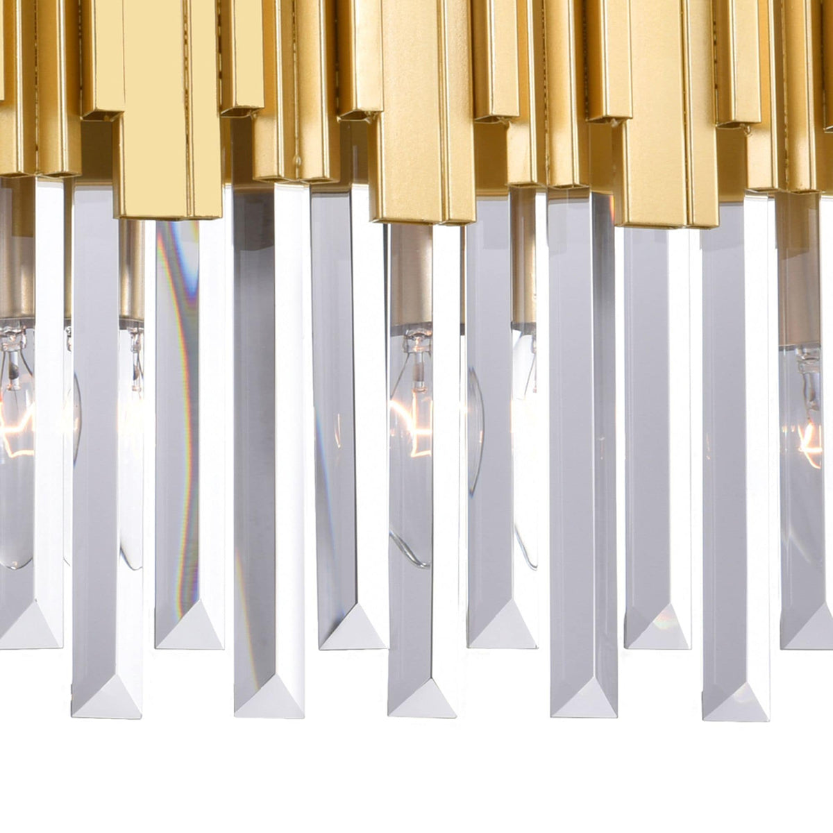 CWI Lighting Deco 3-Light Medallion Gold Vanity Light
