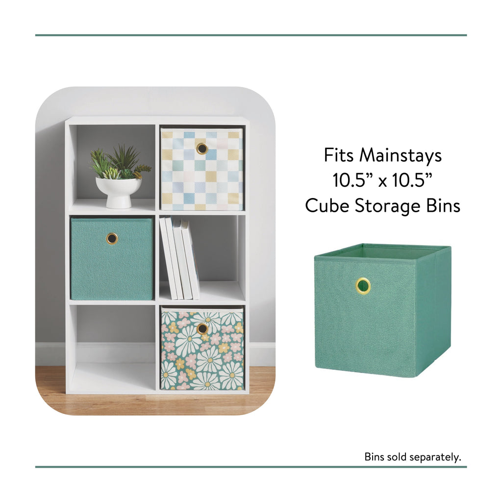 6 Cube Storage Organizer, White