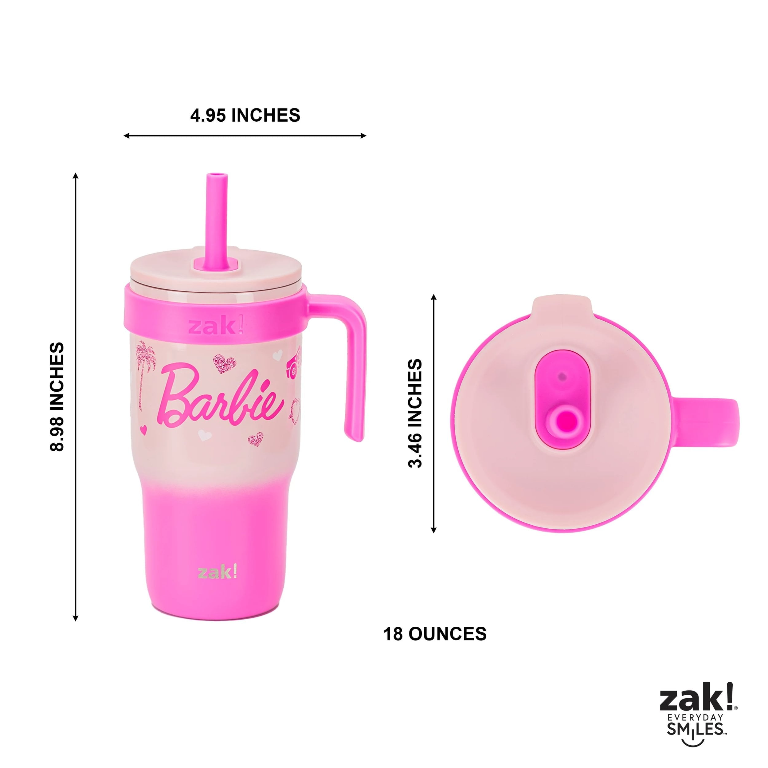 18oz Stitch Kids Straw Handle Tumbler
