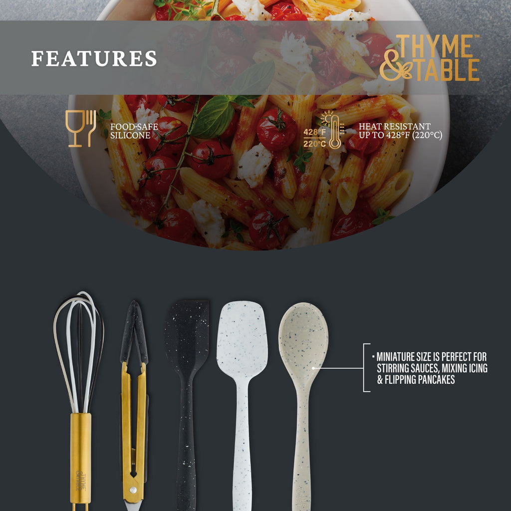 Thyme &amp; Table 5-Piece Silicone Mini Kitchen Utensil Set