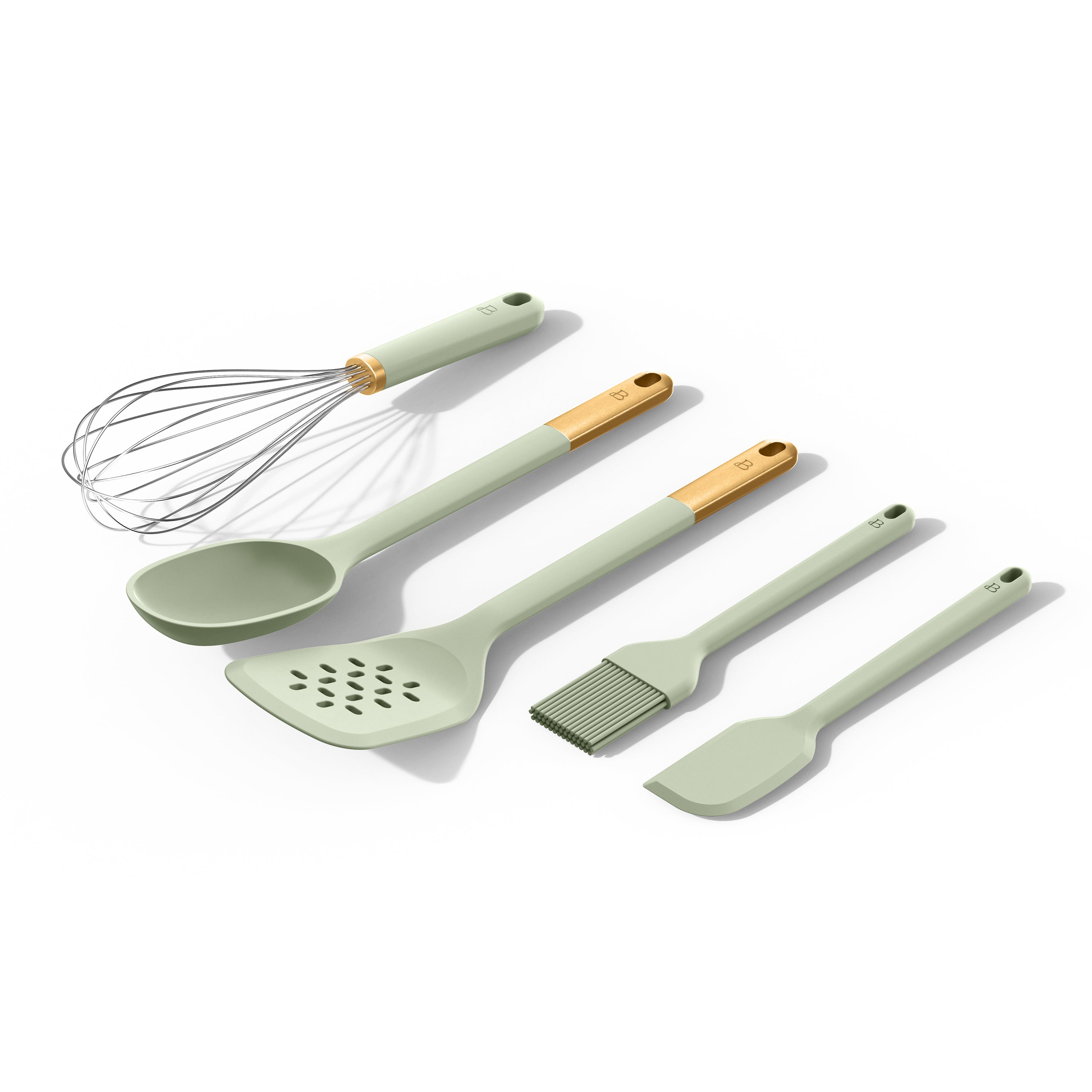 5-Piece Kitchen Tool Set, Porcini Taupe by Drew Barrymore