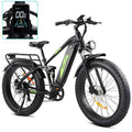 Electric Bike for Adults 1000W, 48V 17.5AH Battery Adult Electric Bicycles, 26 Fat Tire Full Suspension Ebike, 28MPH Mountain Beach E Bike, 7 Speed, 60Miles Range, UL Certified