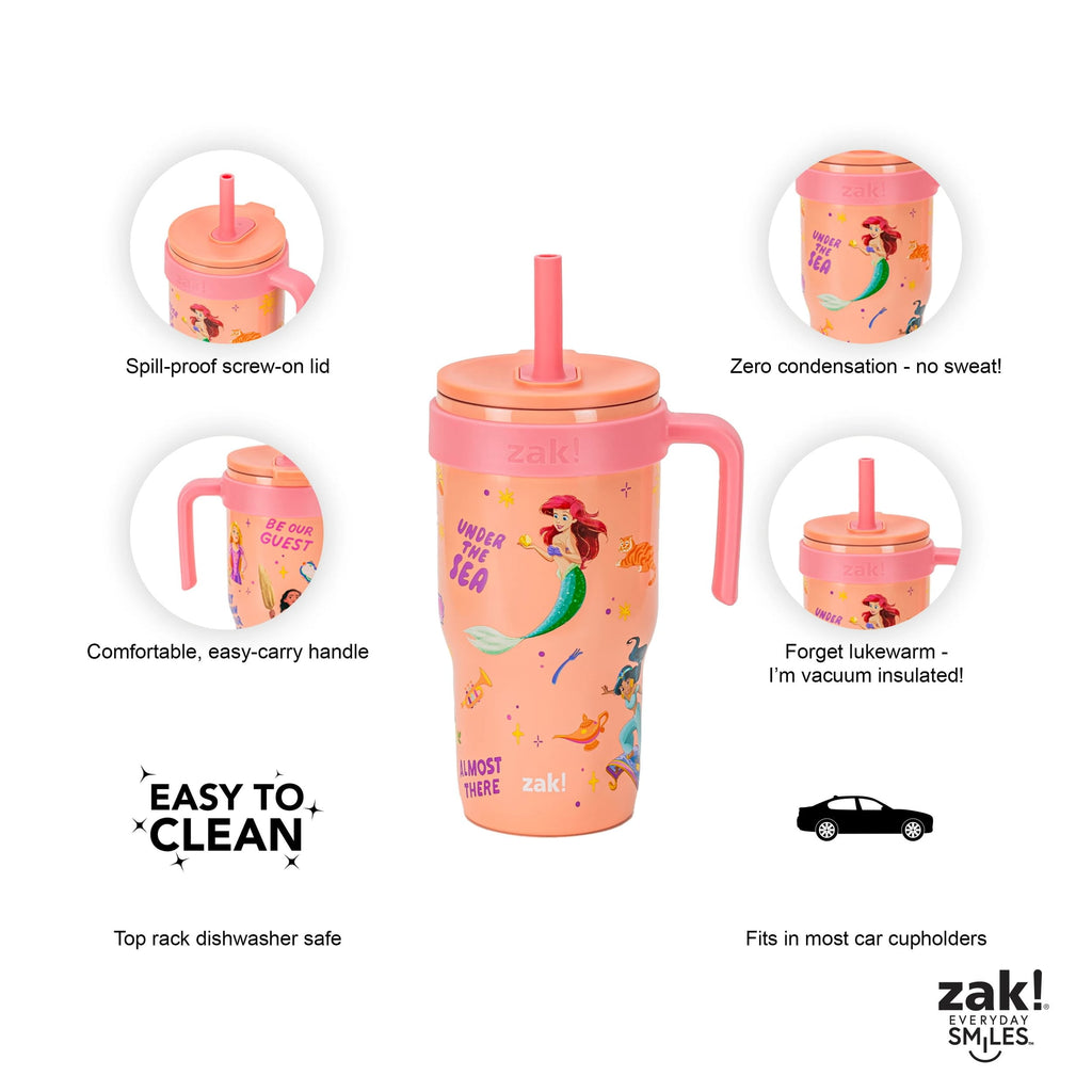 18oz Stitch Kids Straw Handle Tumbler