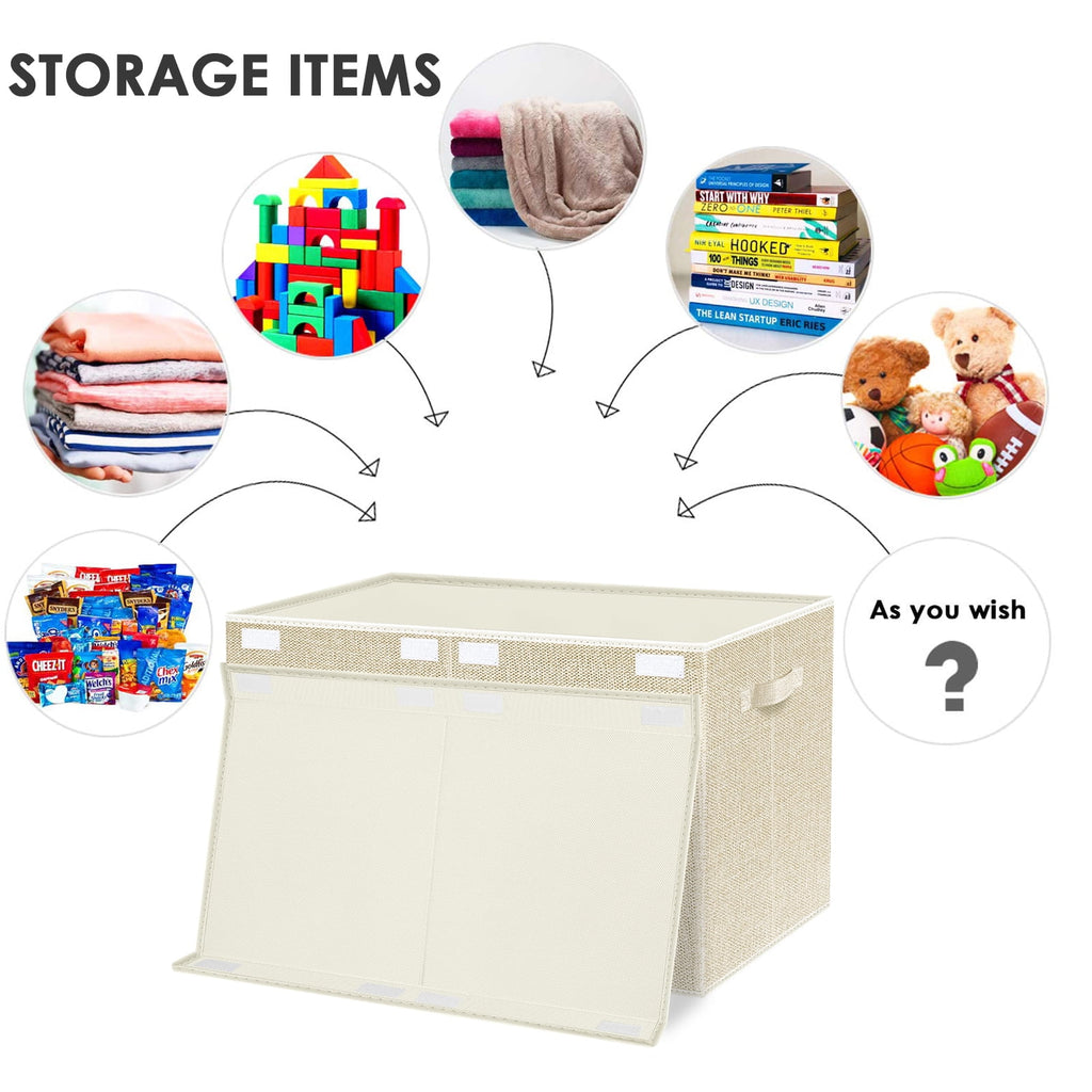 Large Toy Box for Girls,Toy Chest for Kids -Collapsible Toy Storage Organizer with Lid Toy Bin Storage Organizer for Nursery, Playroom, Bedroom , Closet, Living Room, Kindergarten (Pink)