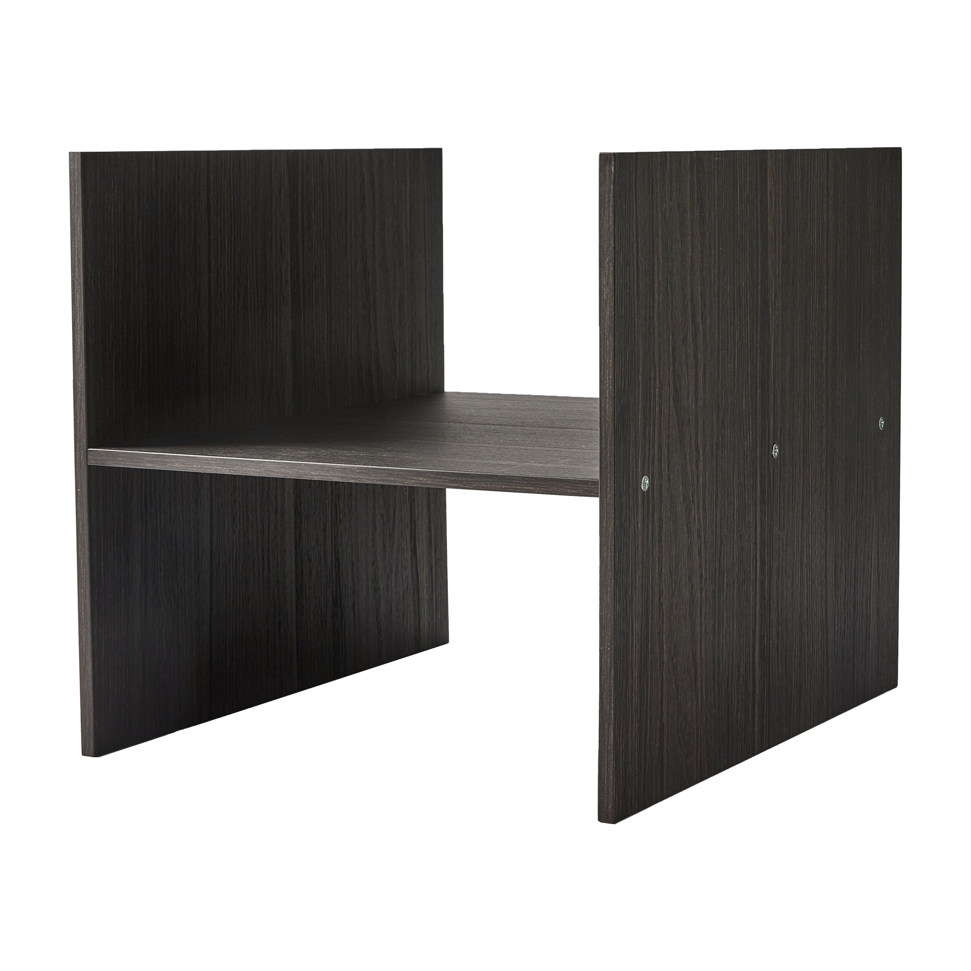 Better Homes &amp; Gardens H Shelf Insert for Cube Organizers, Tobacco Oak