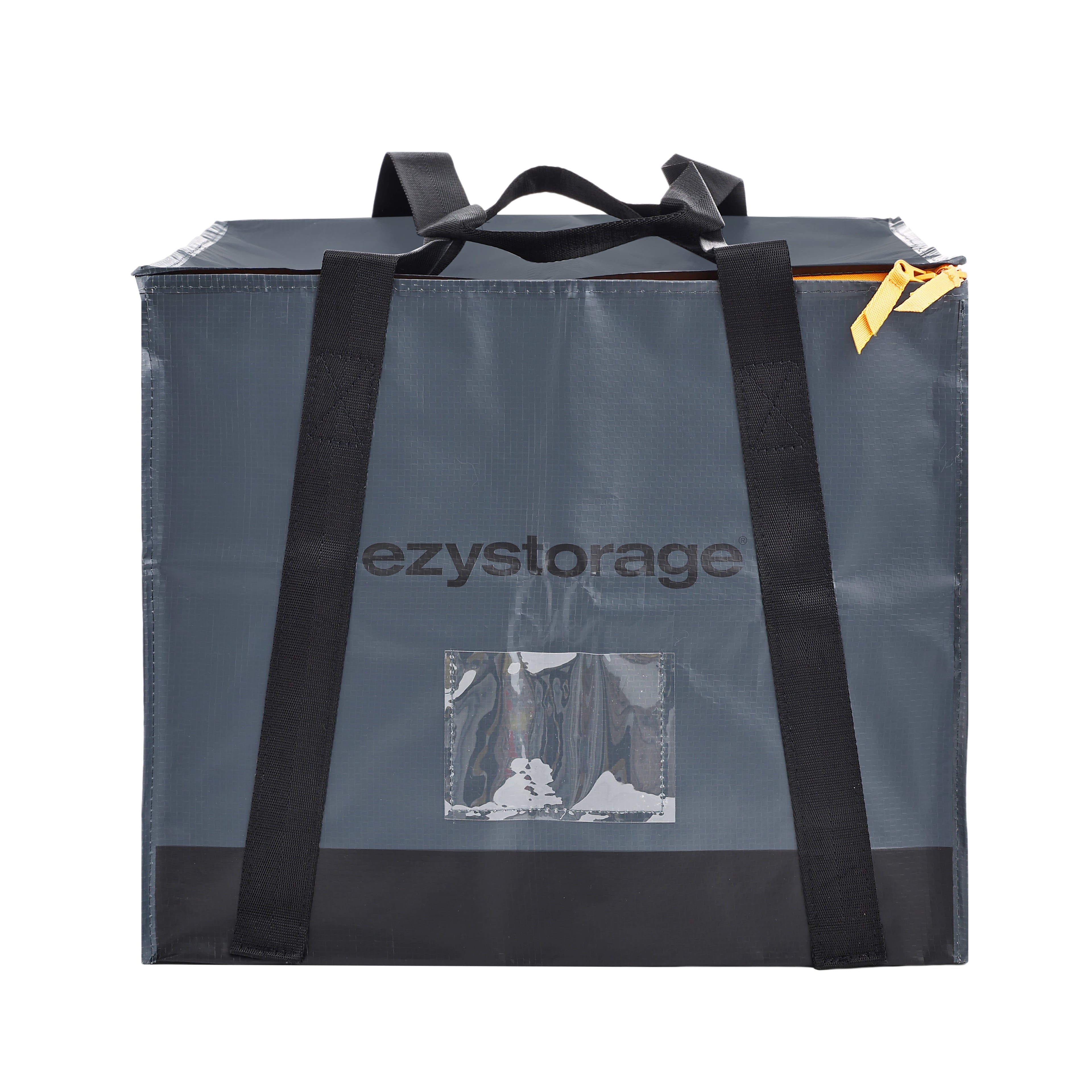 22.1 Gallon, Large, Heavy-Duty Collapsible Utility Storage Bag with Zipper and Reinforced Handles