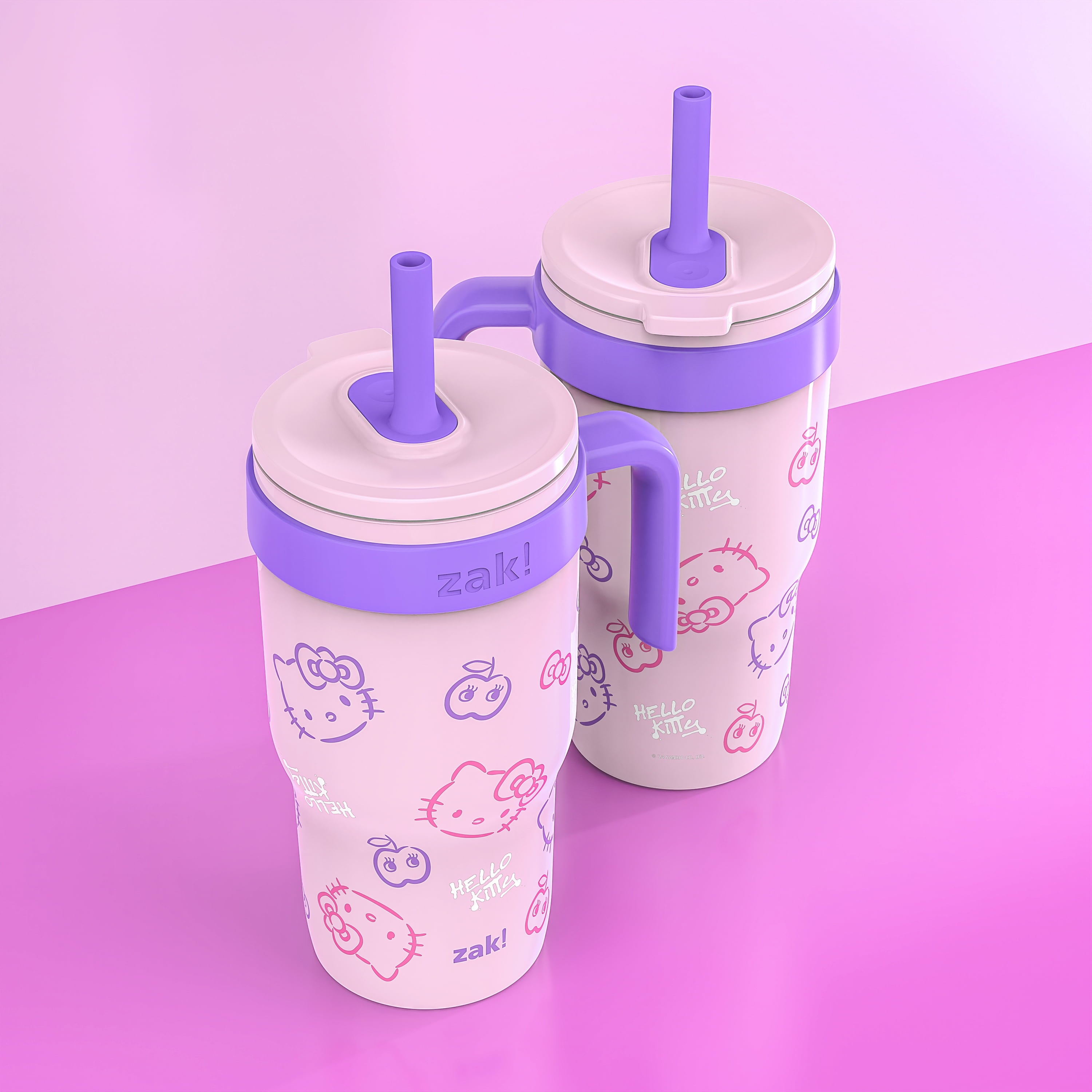 18oz Stitch Kids Straw Handle Tumbler