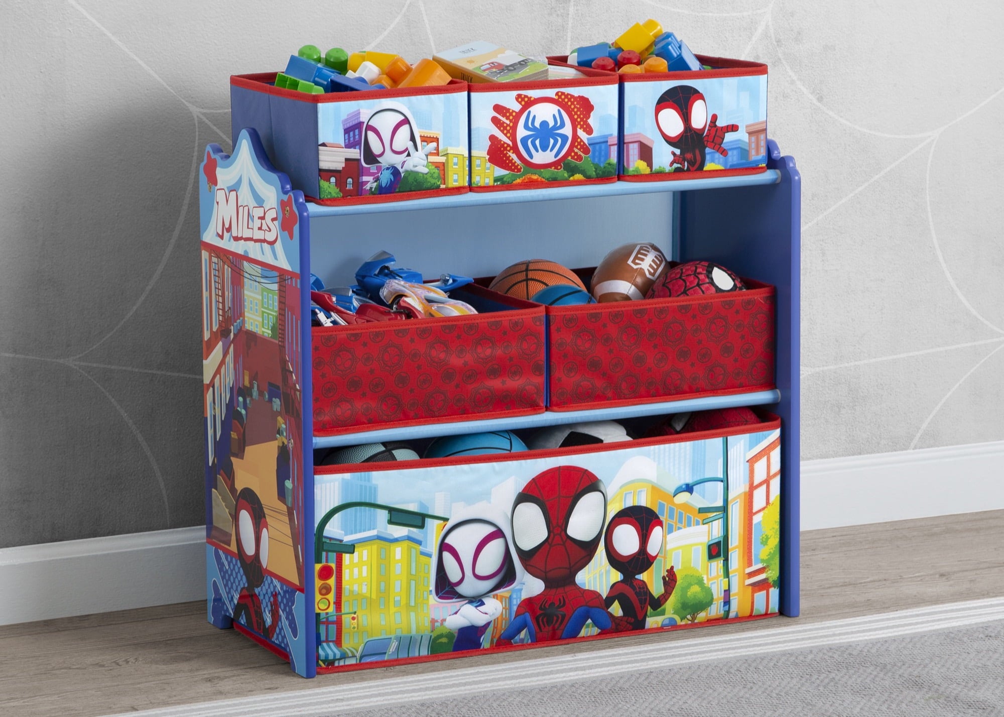 Design and Store 6 Bin Toy Storage Organizer by