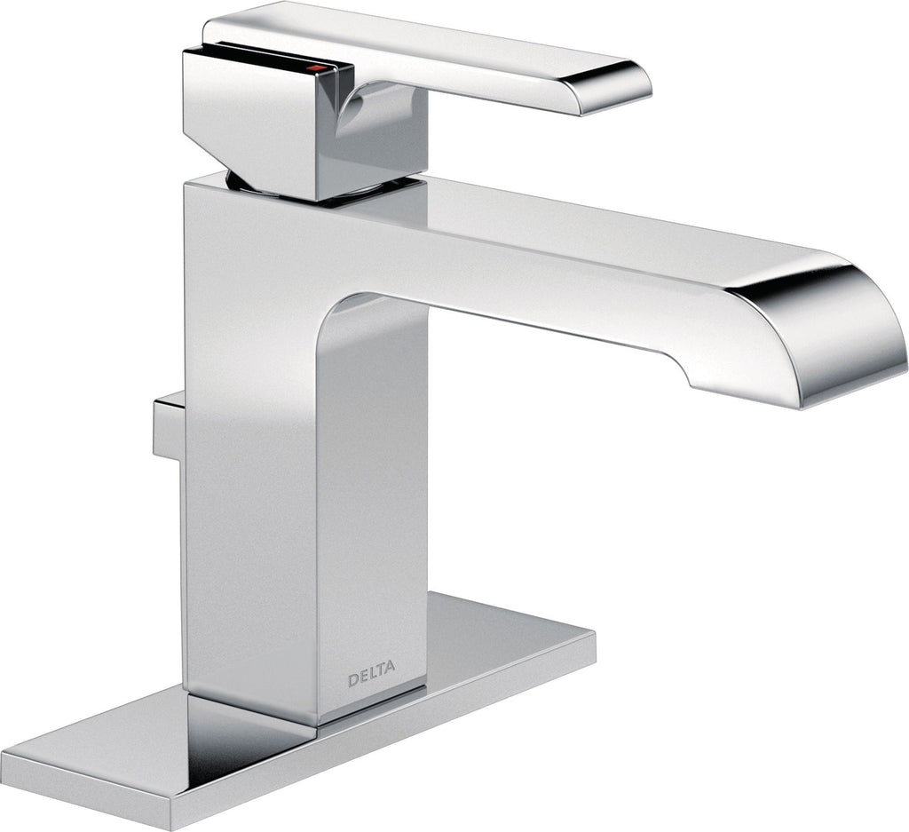 Delta Ara 1-Handle Bathroom Faucet with Metal Pop-Up, Chrome
