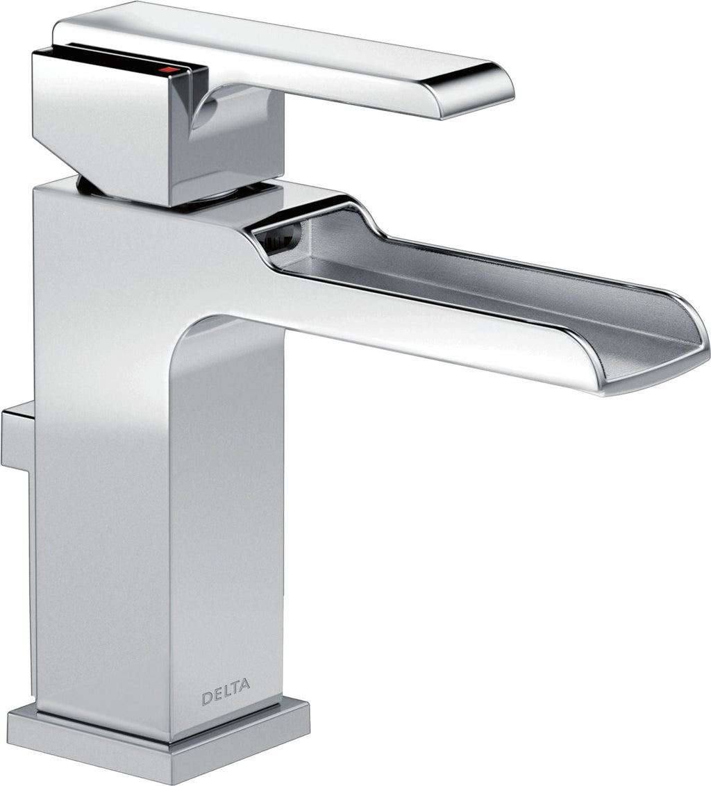 Delta Ara 1-Handle Channel Bathroom Faucet with Metal Pop-Up, Chrome