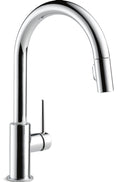 Delta Faucet Trinsic Single Handle High Arc Pull Down Sprayer Kitchen Faucet, Assorted Finishes