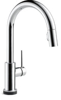 Delta Trinsic Faucet Single Handle High Arc Pull Down Kitchen Faucet
