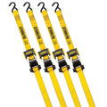 DEWALT DXBC18004 1,800-lb Ratchet Tie-Down Straps, 1.25-in x 12-ft, 4-pk