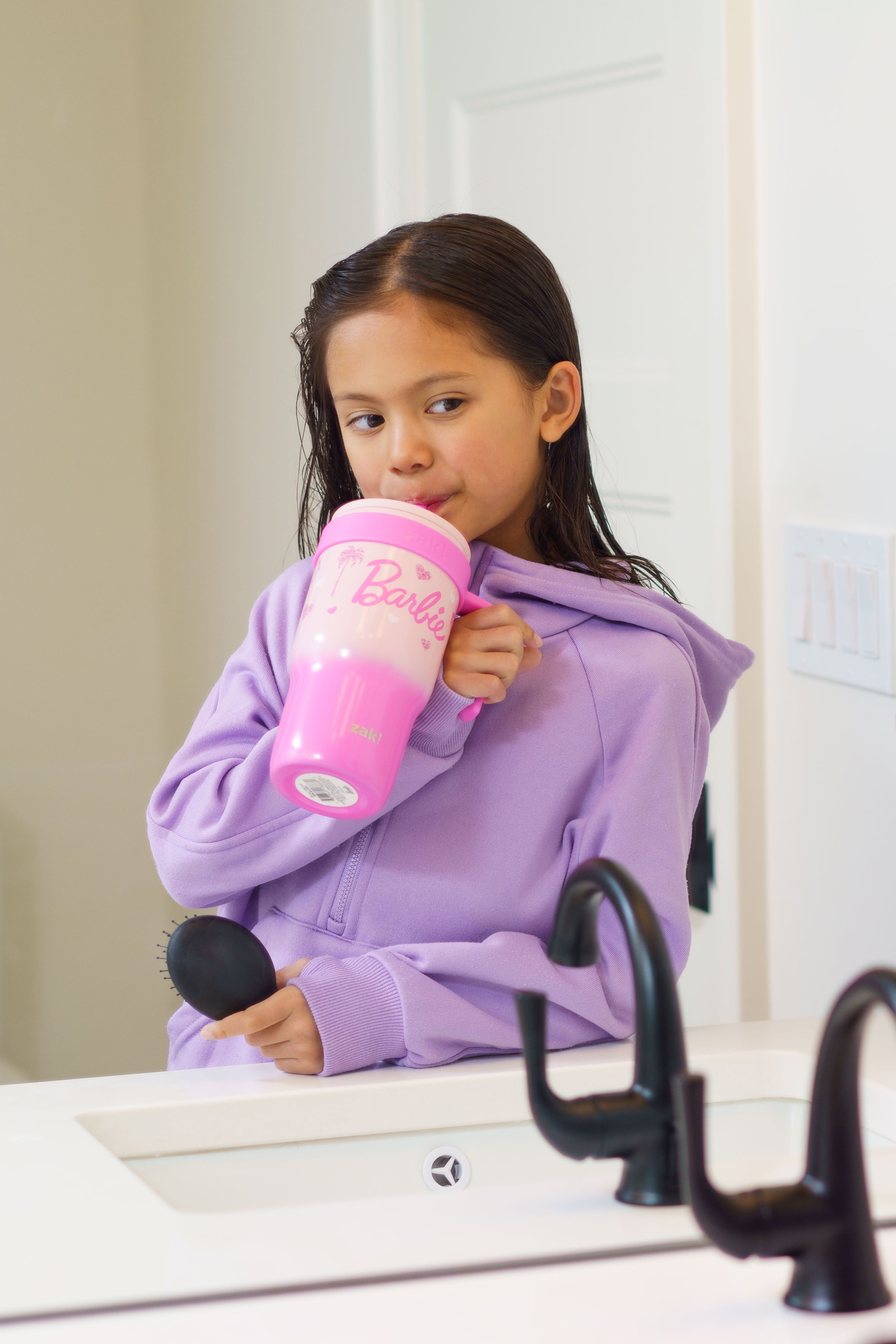 18oz Stitch Kids Straw Handle Tumbler
