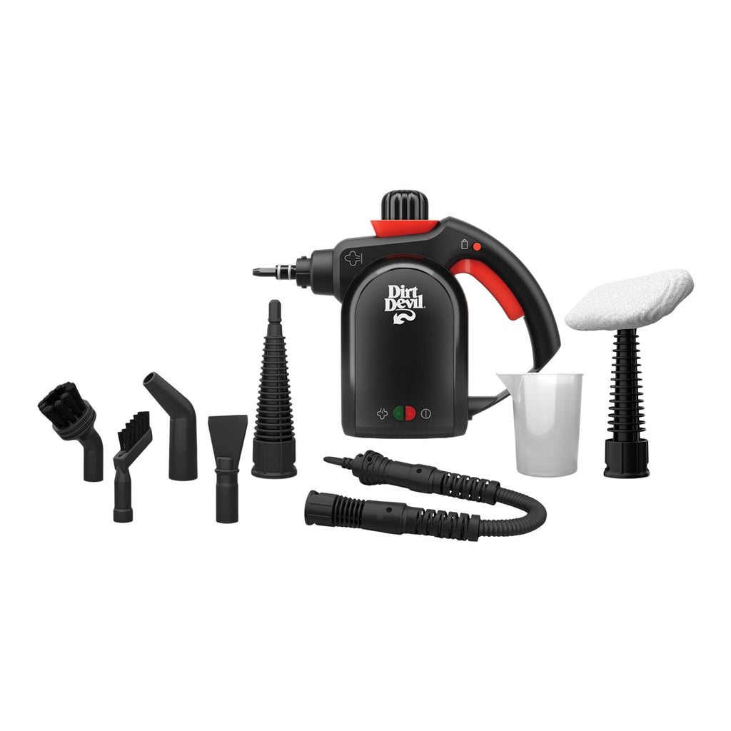 Dirt Devil Handheld Portable Steam Cleaner, Multi-surface, 7-in-1 Specialized Attachment Kit