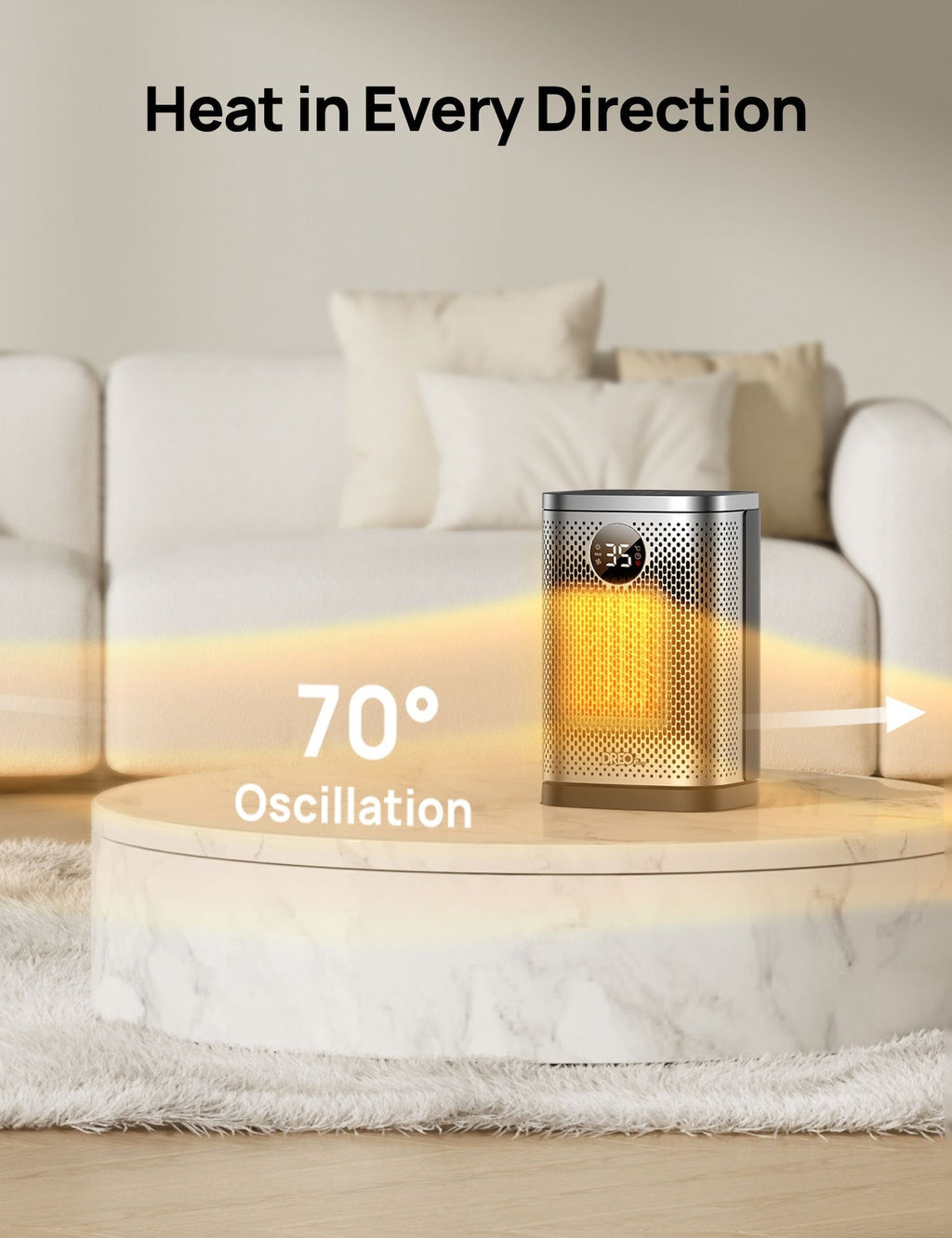 Dreo Home 1500W Portable Indoor PTC Ceramic Space Heater