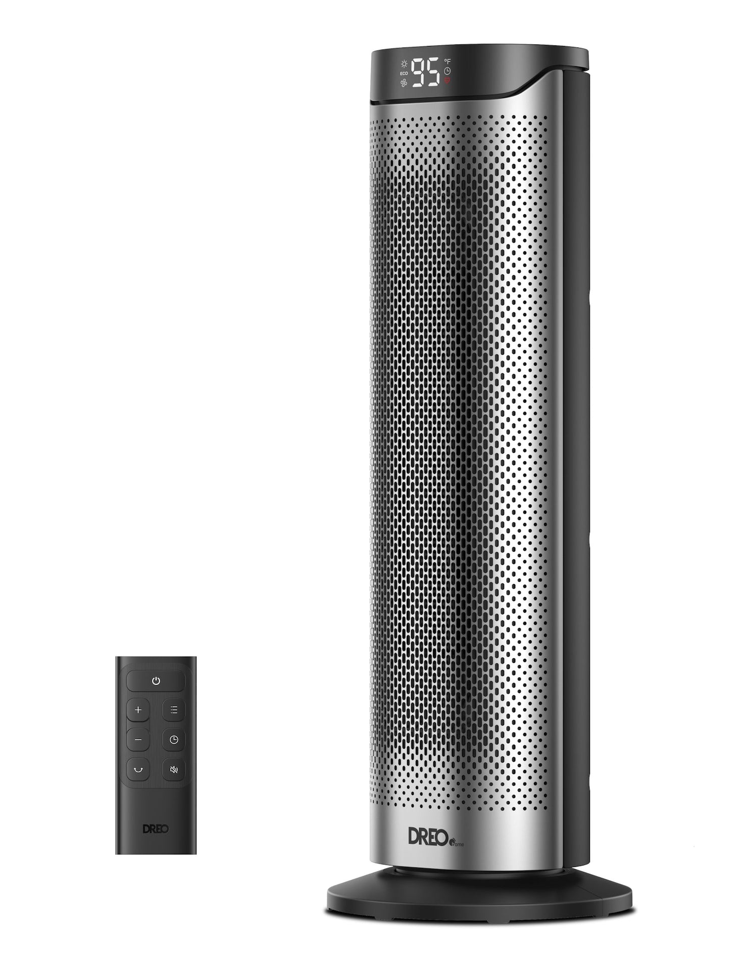 DREO Home 1500W PTC Convection Oscillating Ceramic Electric Tower Heater, 23-in