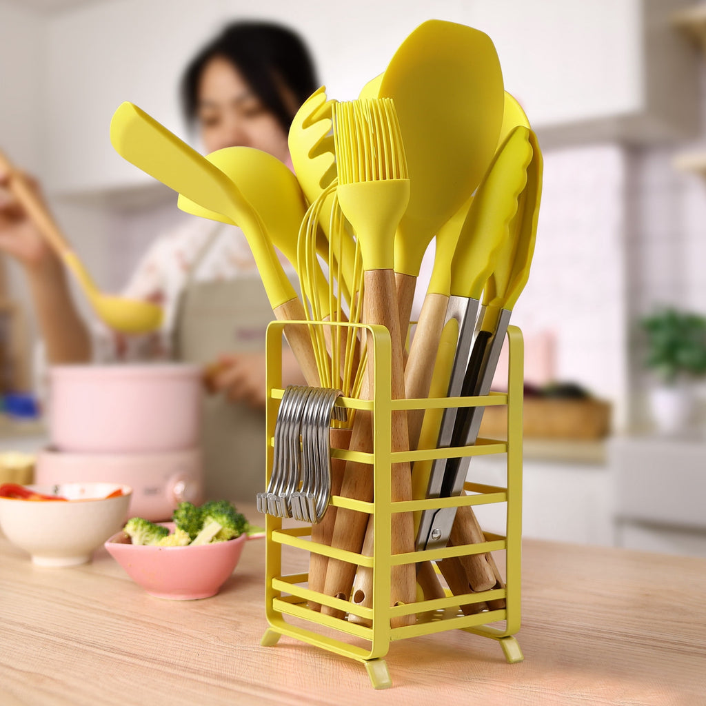 32 PCS Silicone Cooking Utensils Set, 446°F for Nonstick Cookware