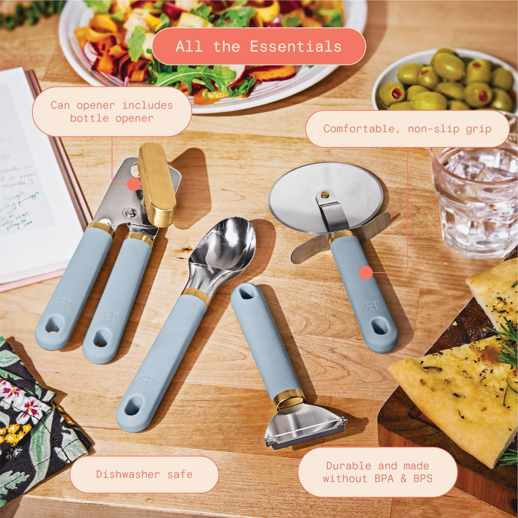 4-Piece Essentials Gadget Set, Porcini Taupe by Drew Barrymore