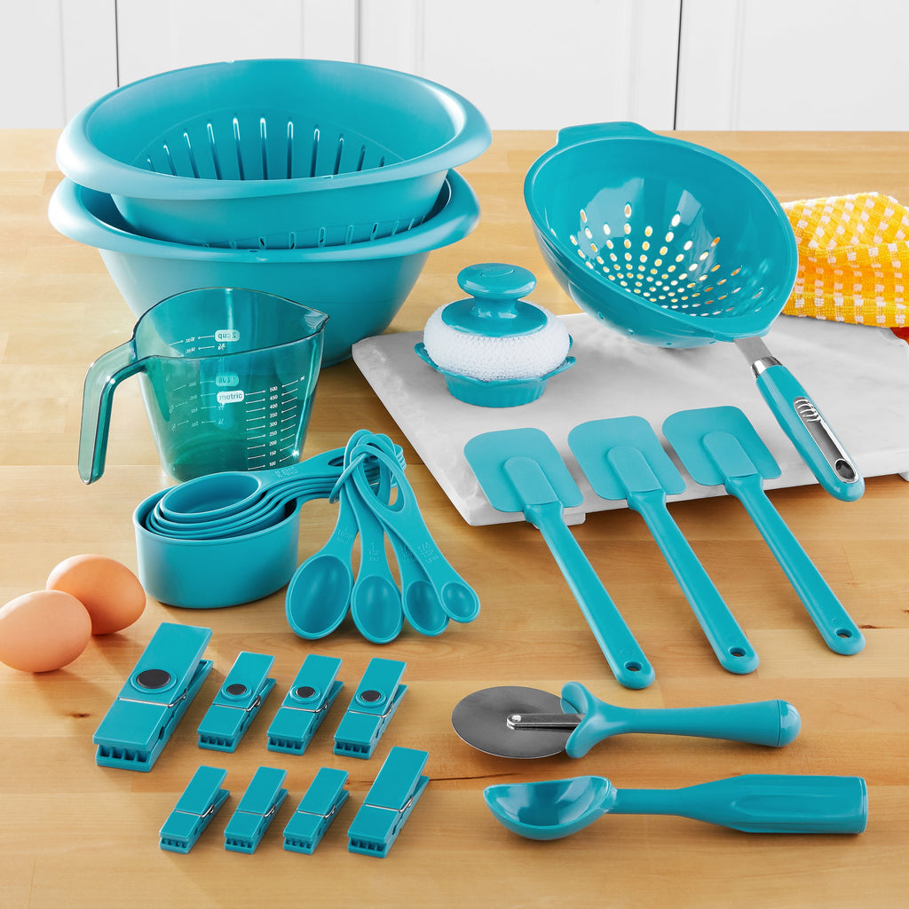 28-Piece Complete Kitchen Gadget Bundle, Gray