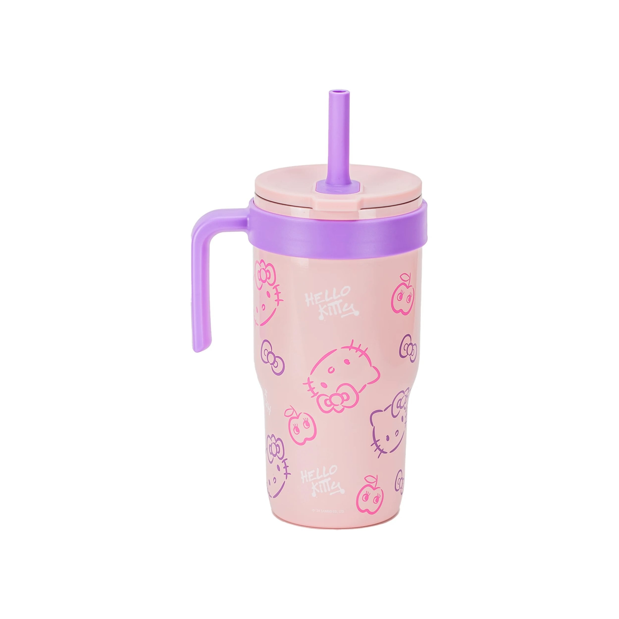 18oz Stitch Kids Straw Handle Tumbler