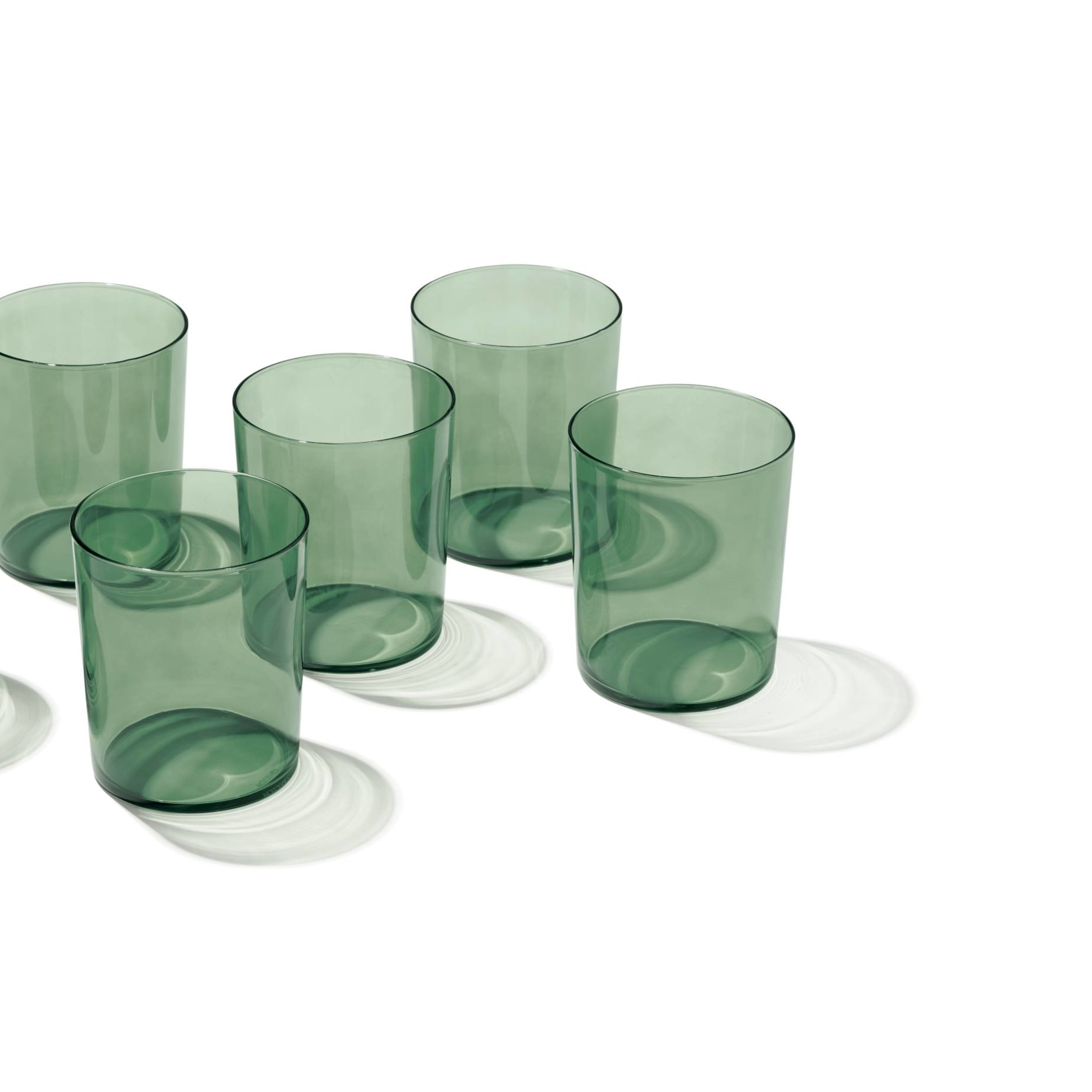 Entertain 365 16 oz Stackables Green Glasses (Set of 6)