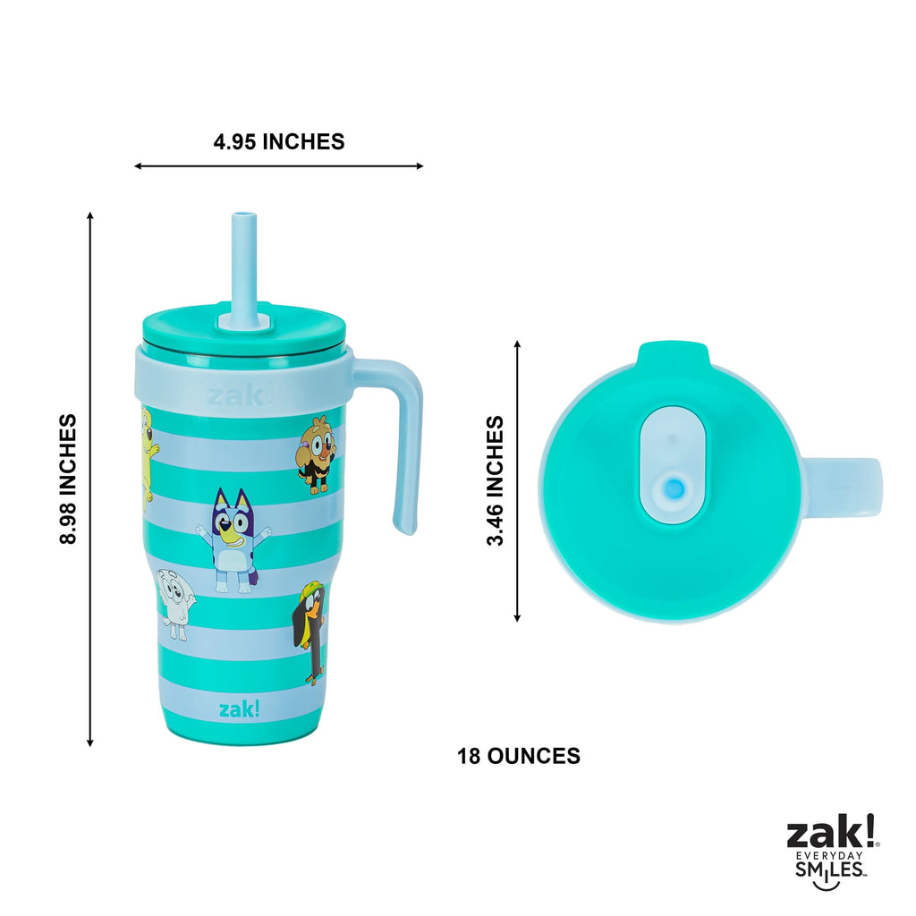 18oz Stitch Kids Straw Handle Tumbler