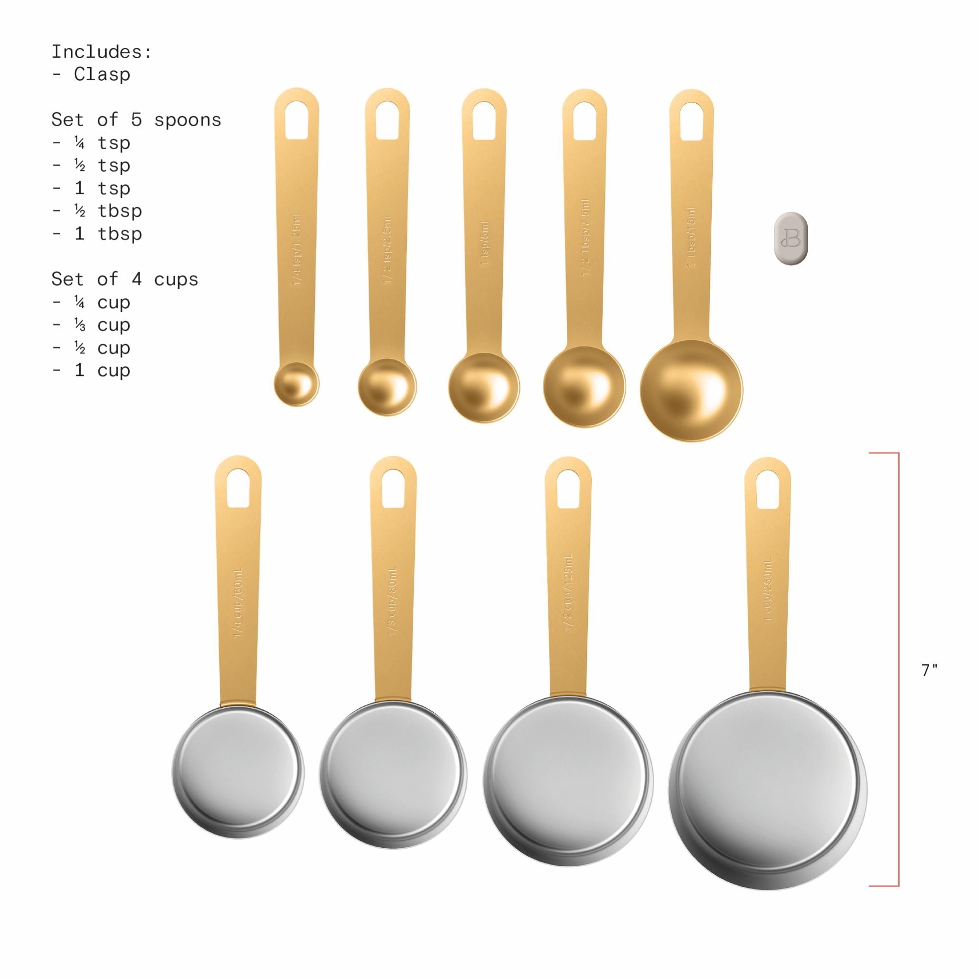 9-Piece Measuring Kitchen Utensil Set by Drew Barrymore