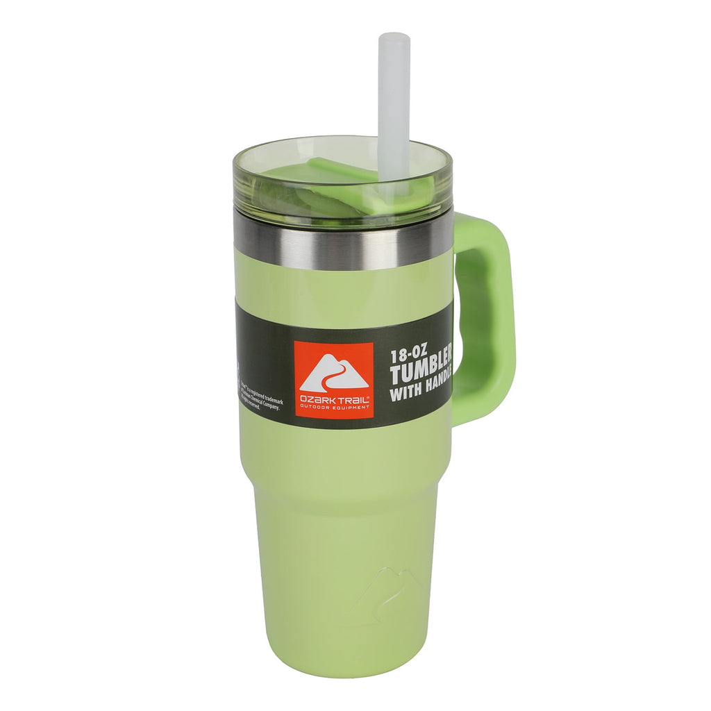 Ozark Trail 18 oz Stainless Steel Insulated Tumbler with Handle, Black