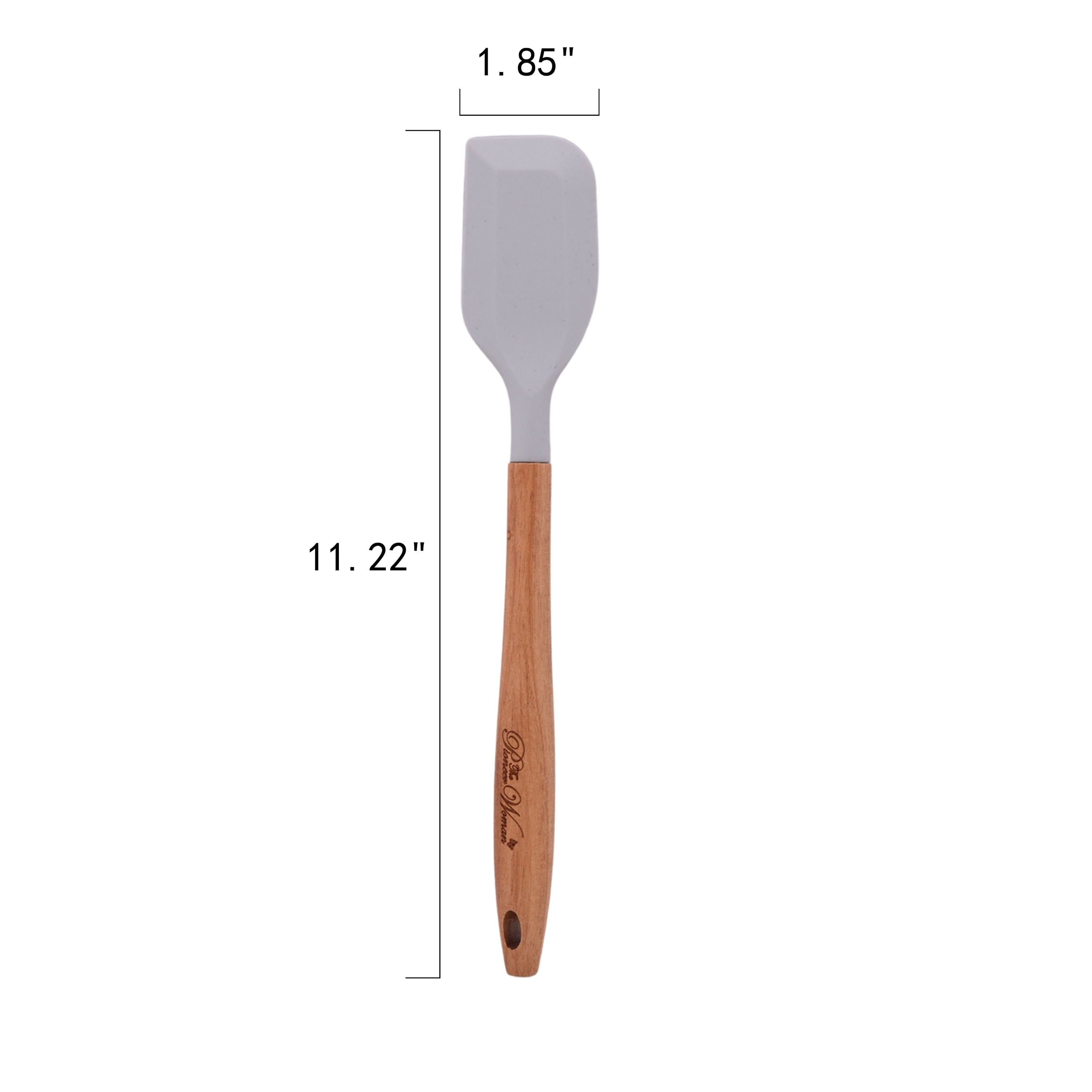 10-Piece Silicone and Acacia Wood Handle Cooking Utensils Set, Blue