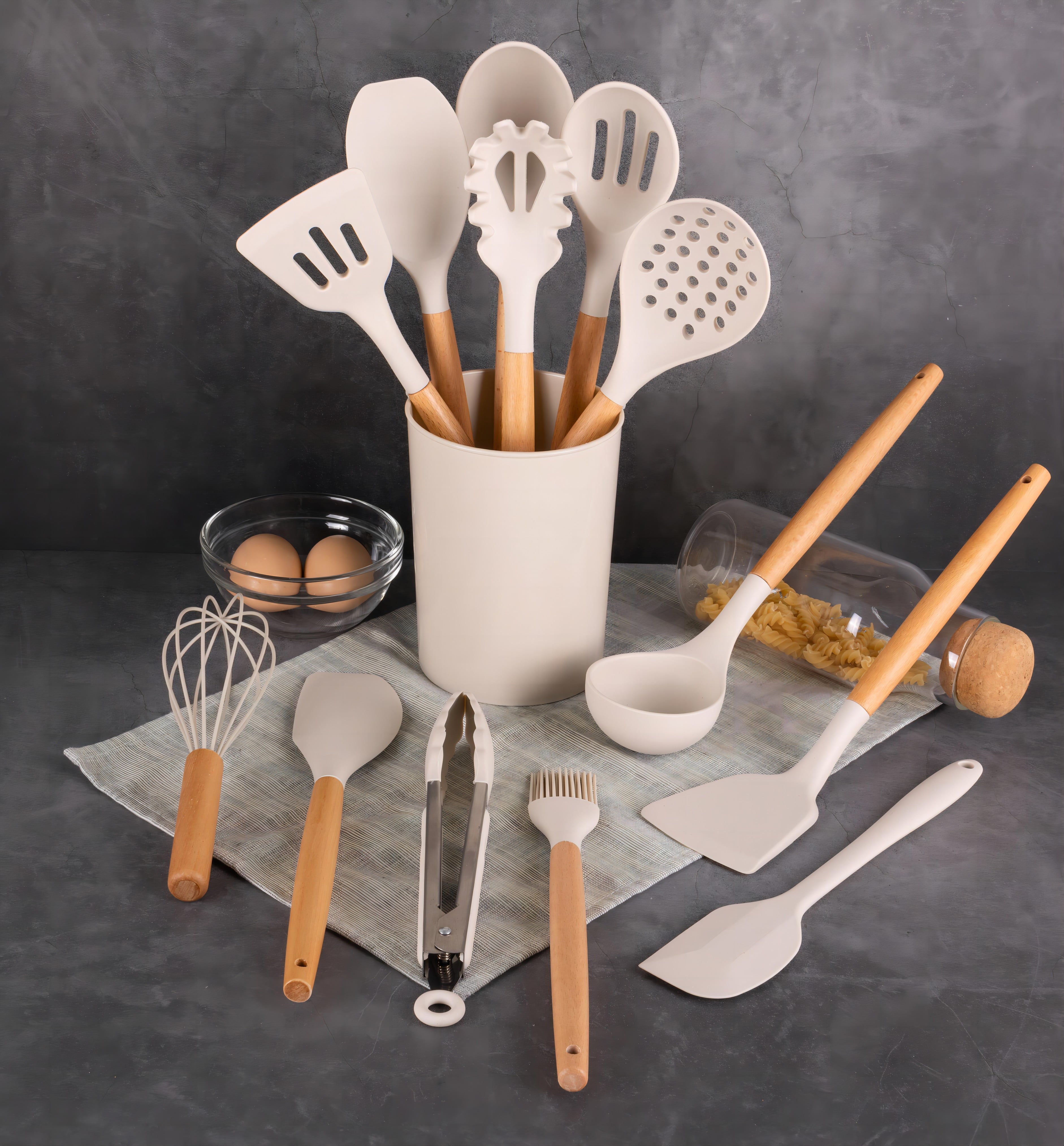 14pcs Cooking Utensil Set with Caddy