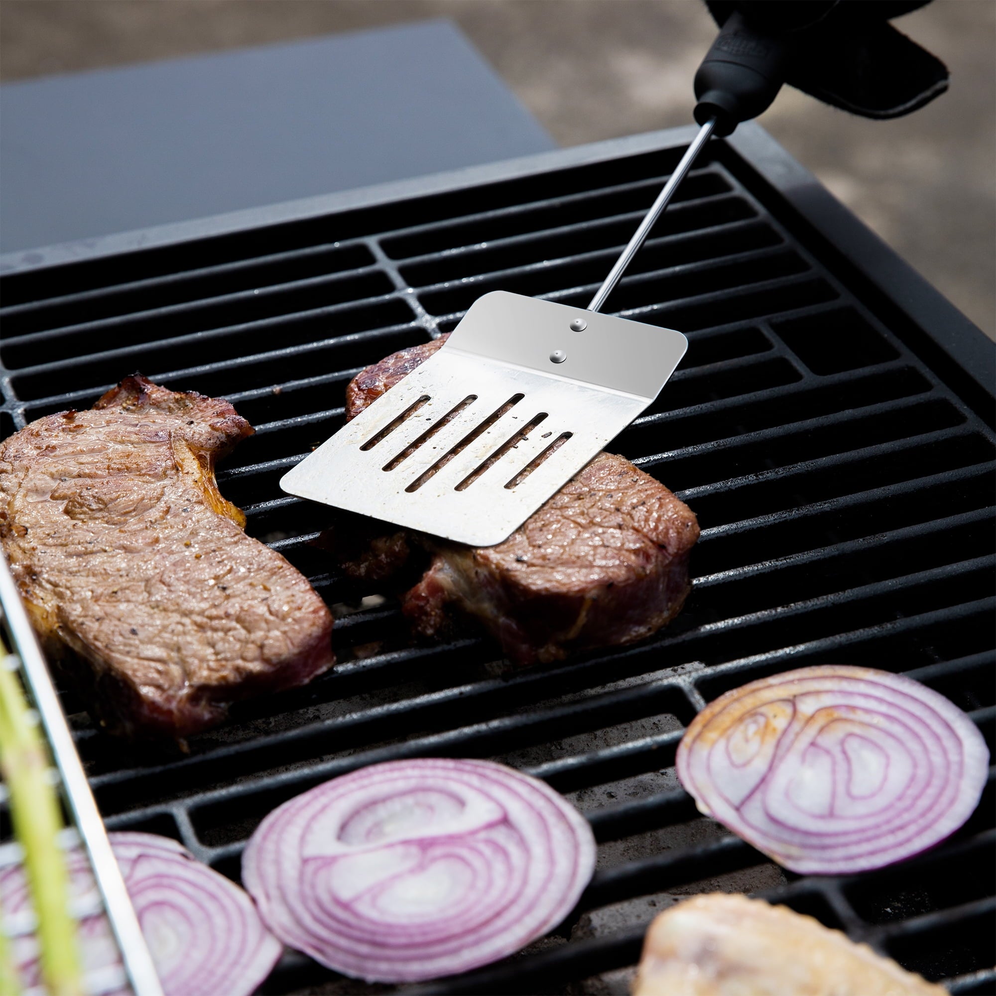 Expert Grill 15inch Stainless Steel Barbecue Spatula with Detachable Handle