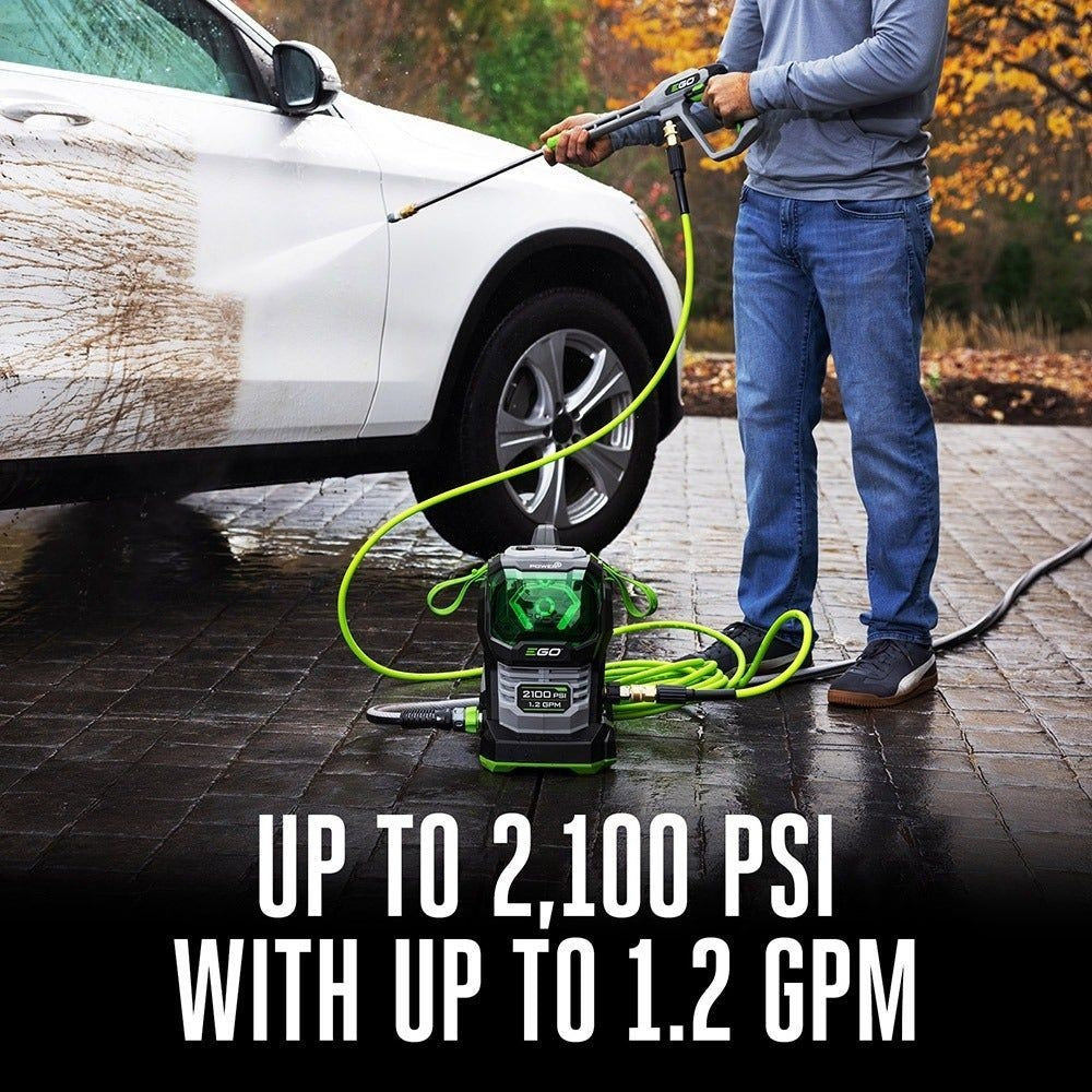 EGO POWER+ 56V 2100 PSI Compact Pressure Washer with 6.0Ah Battery and 320W Charger, HPW2105