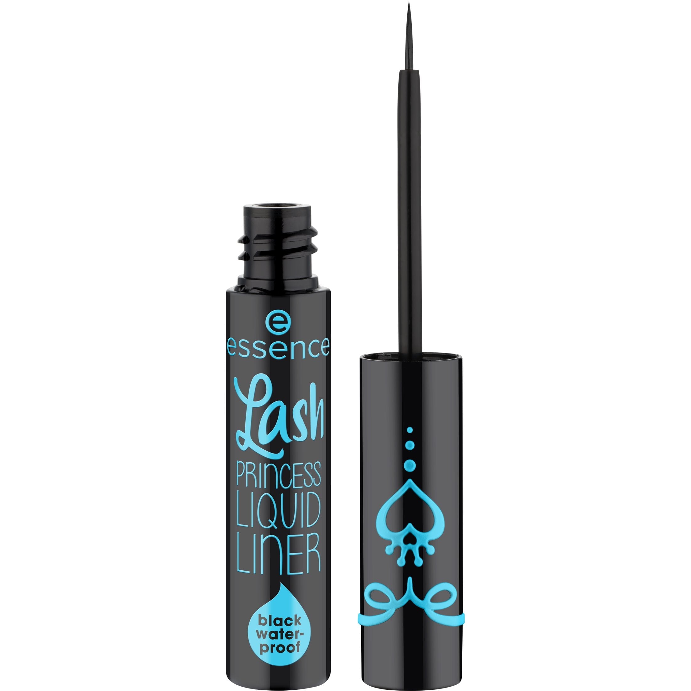 Lash Princess Liquid Eye Liner, Brush-Tip, Black Waterproof